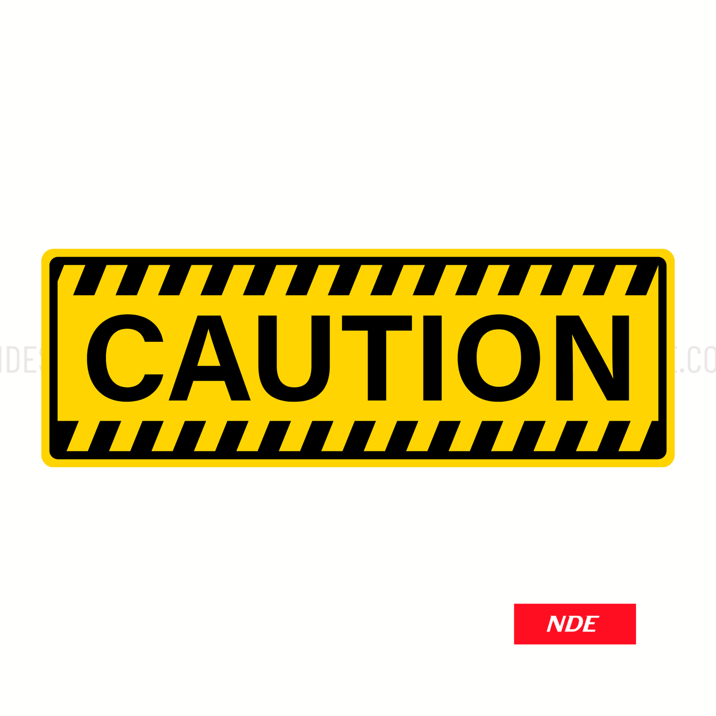 STICKER CAUTION - ndestore.com