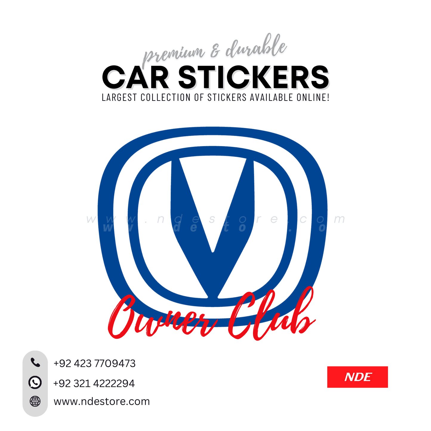 STICKER CHANGAN OWNER CLUB (SKU:141029) - ndestore.com