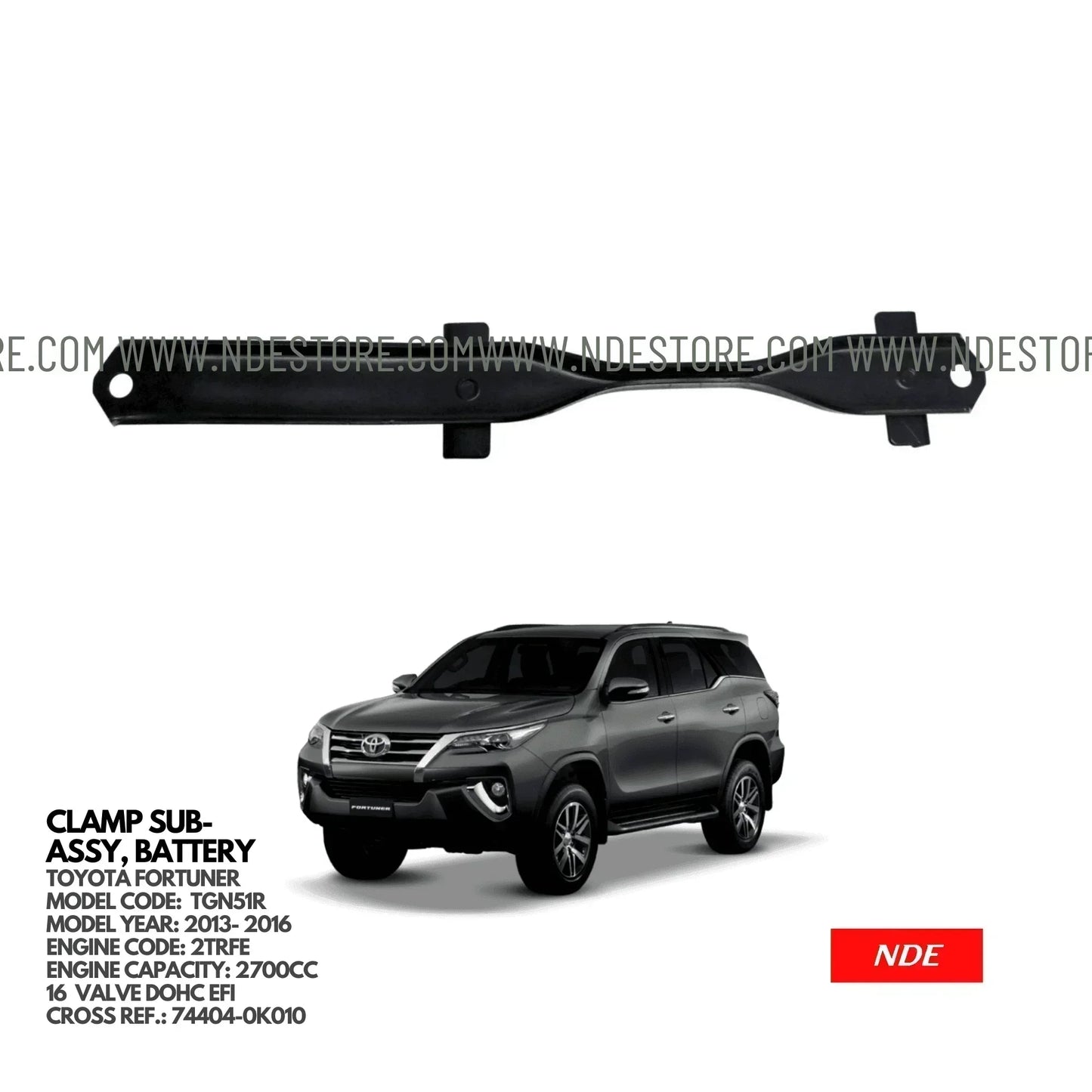 BATTERY CLAMP FOR TOYOTA FORTUNER (2013-2016) - ndestore.com