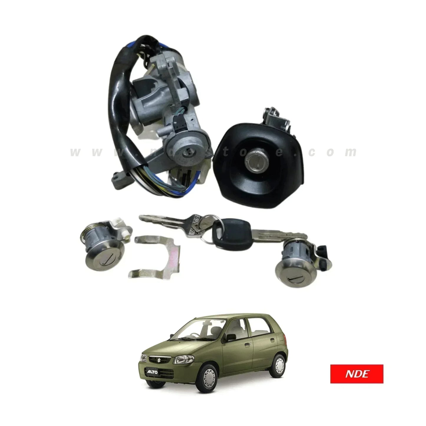 LOCK SET ASSY COMPLETE FOR SUZUKI ALTO (VXR) - ndestore.com