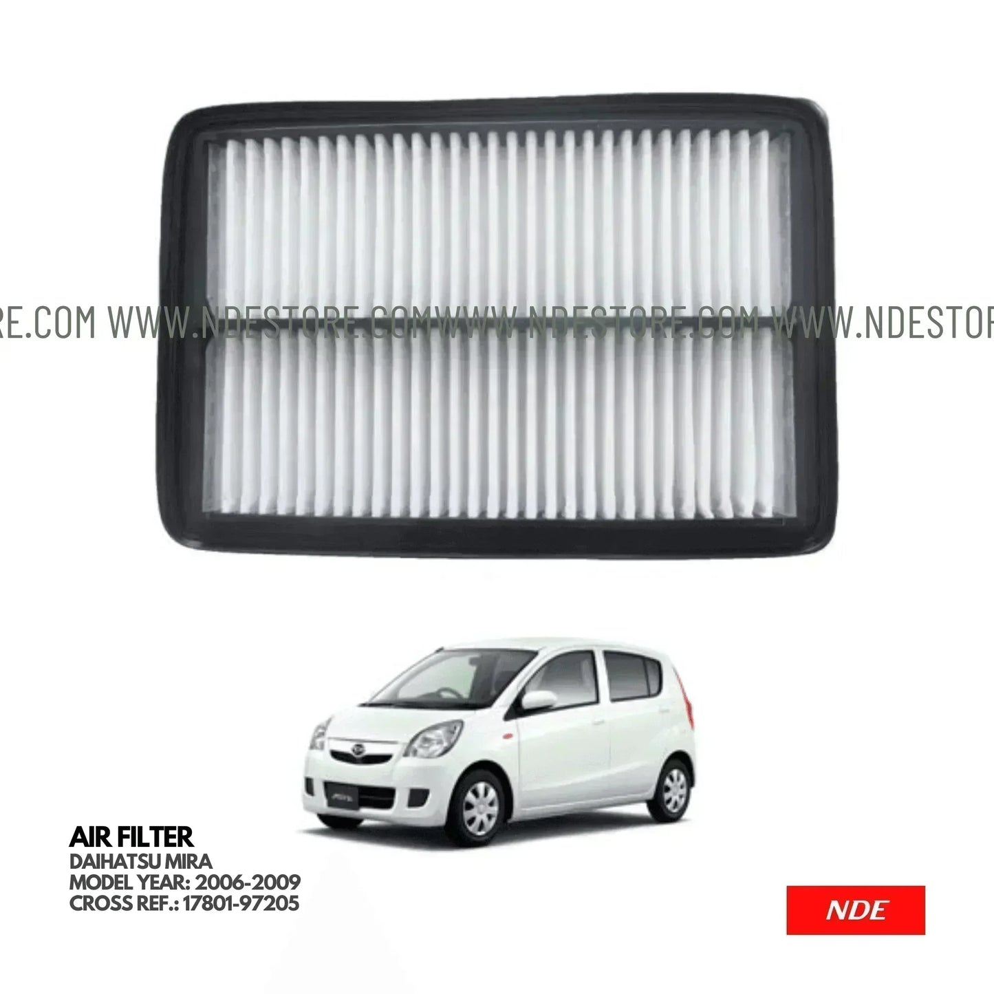 AIR FILTER ELEMENT IMPORTED FOR DAIHATSU MIRA (2006-2009) - ndestore.com