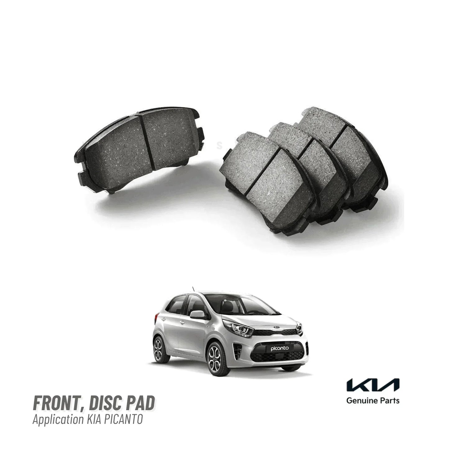 BRAKE DISC PAD FRONT GENUINE FOR KIA PICANTO - ndestore.com