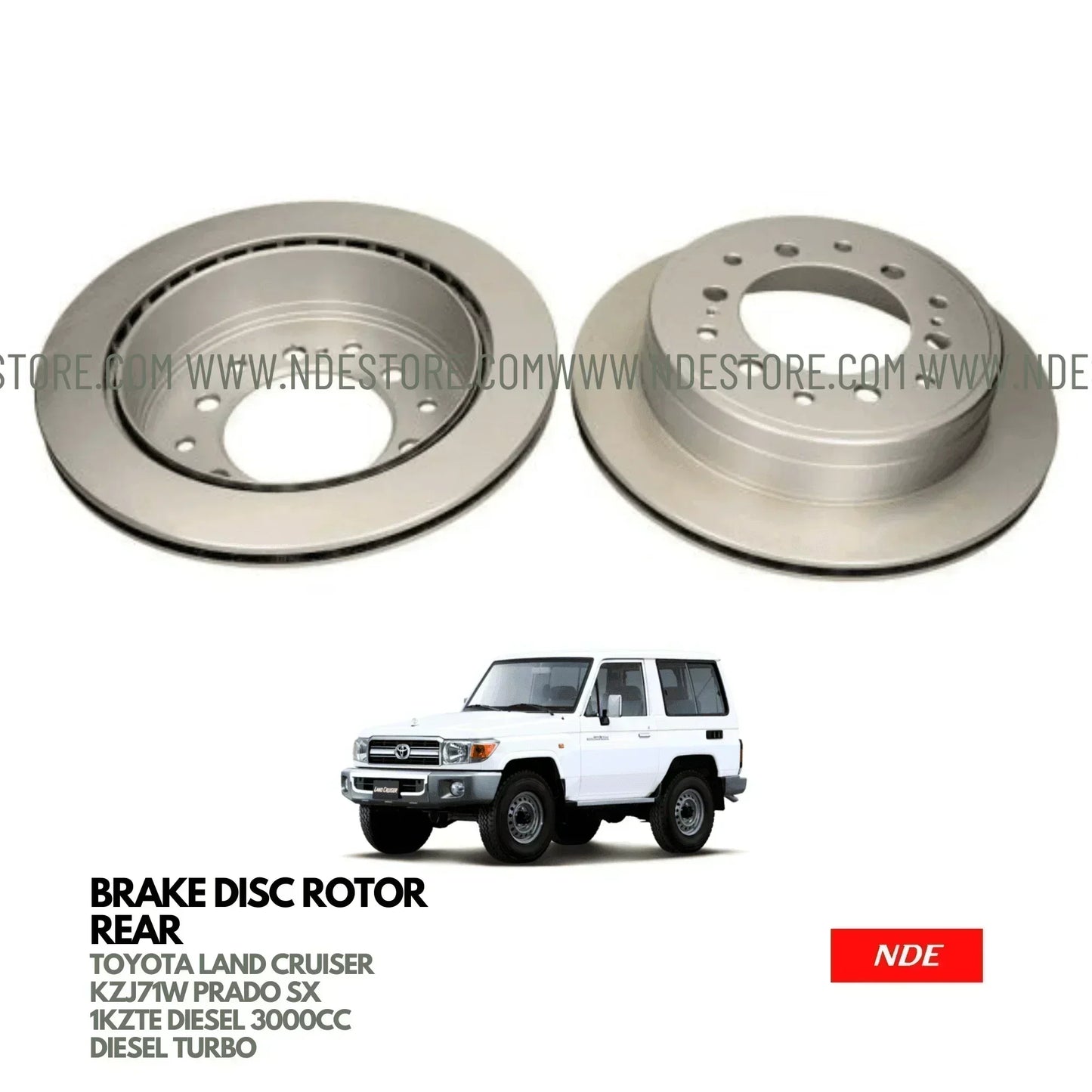 DISC PLATE REAR FOR TOYOTA LAND CRUISER (KZJ71) - ndestore.com