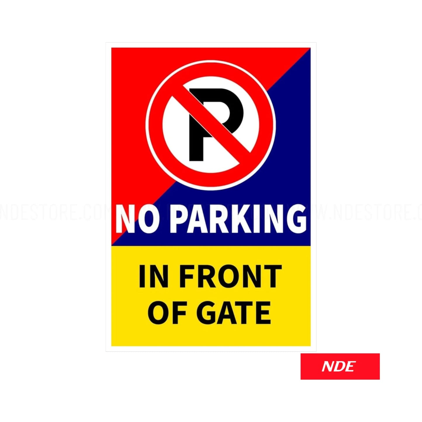 STICKER DECAL NO PARKING