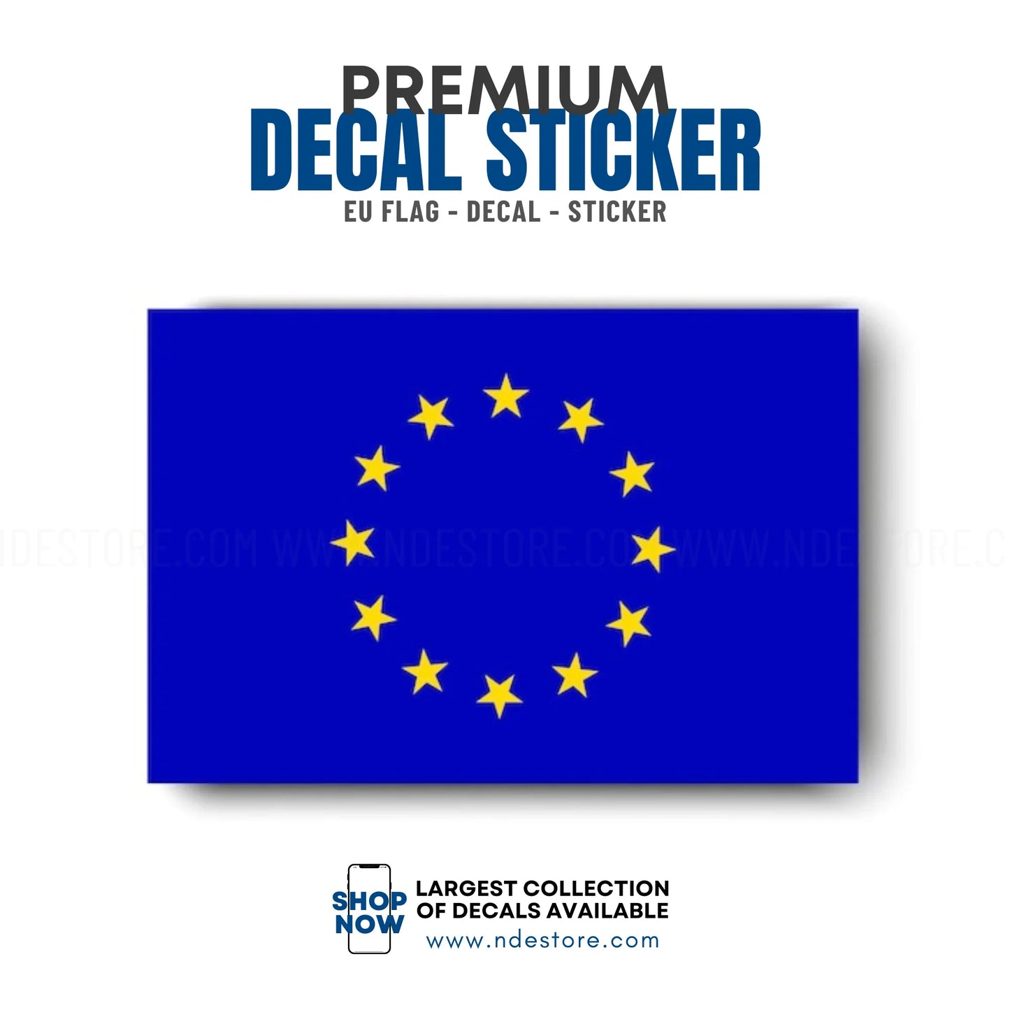 STICKER DECAL EU FLAG
