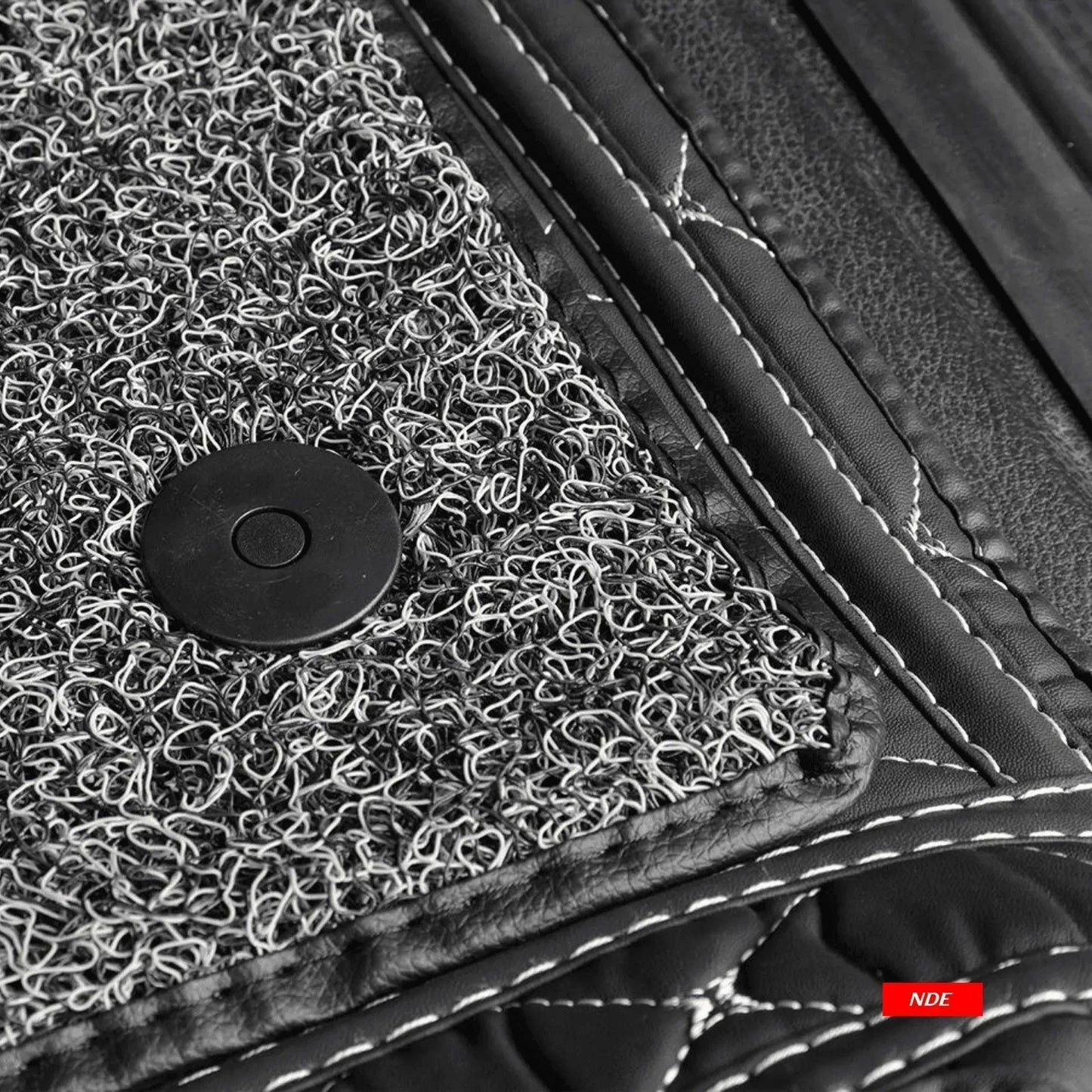 FLOOR MAT 11D WITH HYUNDAI LOGO FOR HYUNDAI SANTA FE (5 PIECES) - ndestore.com