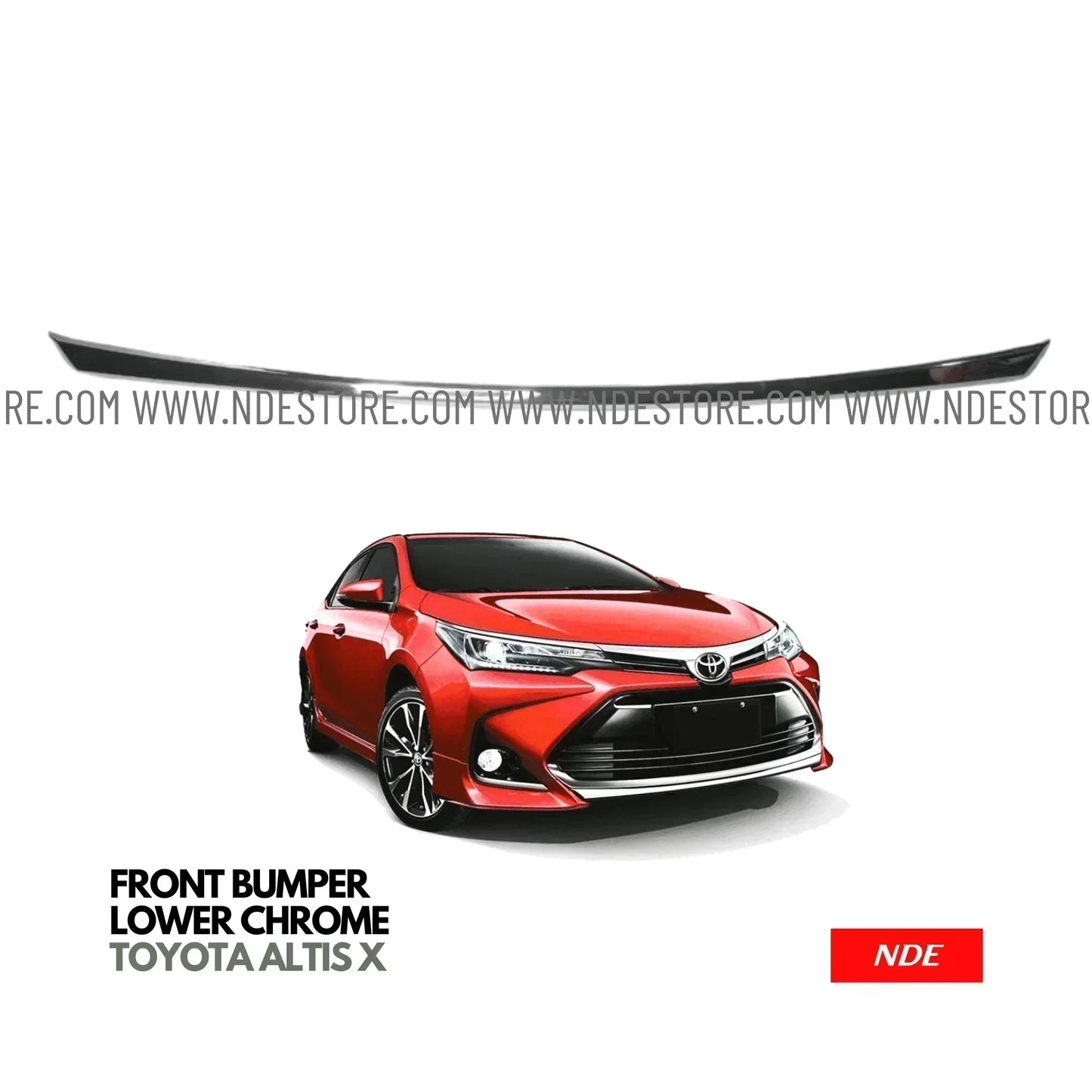 BUMPER FRONT CHROME FOR TOYOTA COROLLA X - ndestore.com
