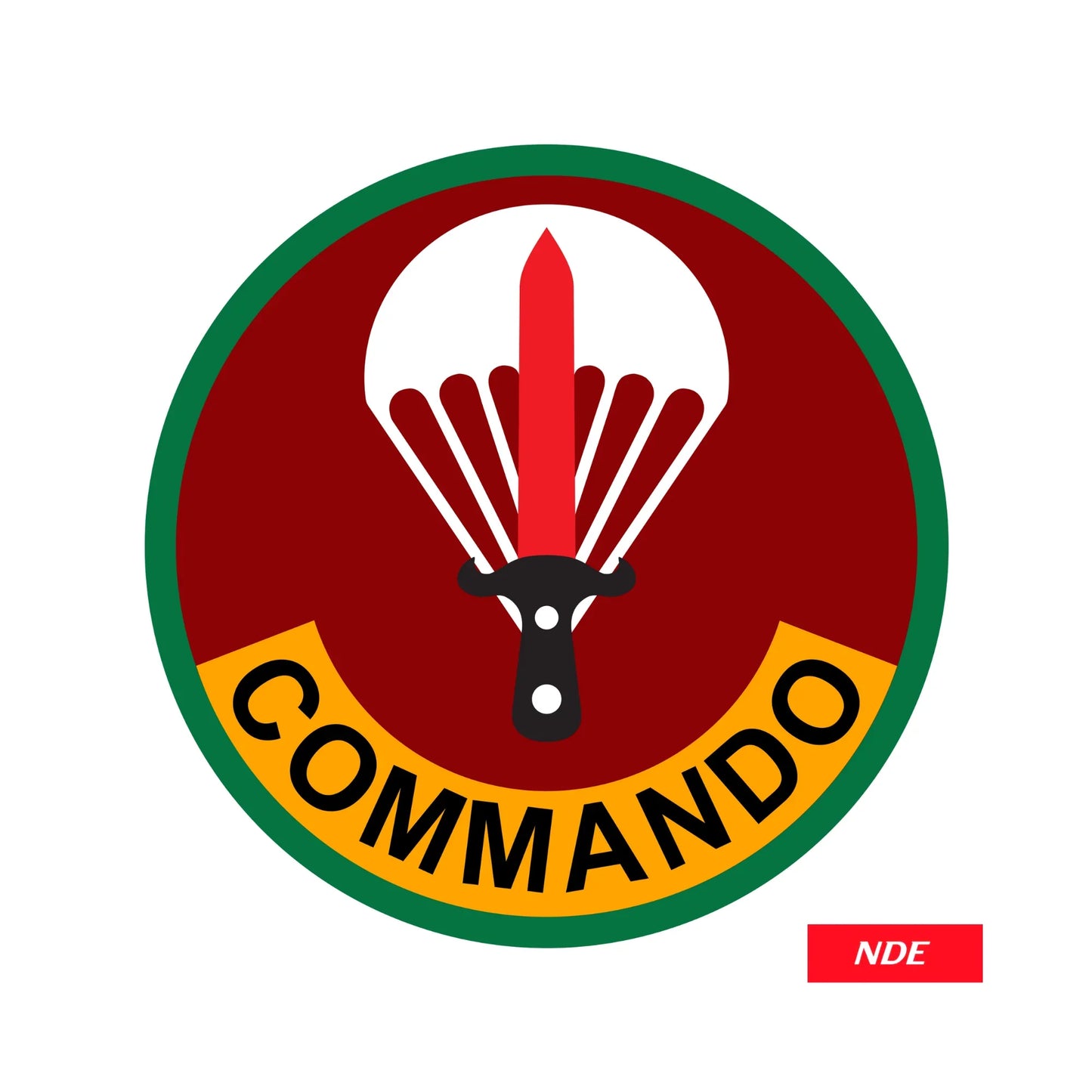 STICKER DECAL ARMY COMMANDO
