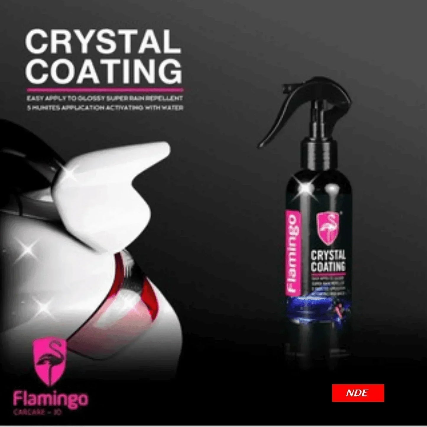 FLAMINGO CRYSTAL COATING HIGH GLOSS SHINE LIQUID SPRAY POLISH - ndestore.com