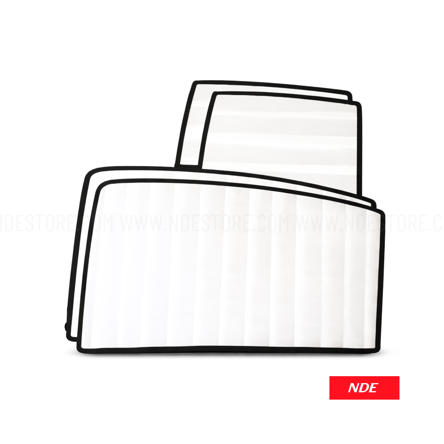 SUN SHADE SET WHITE WRINKLE FOR JETOUR X70