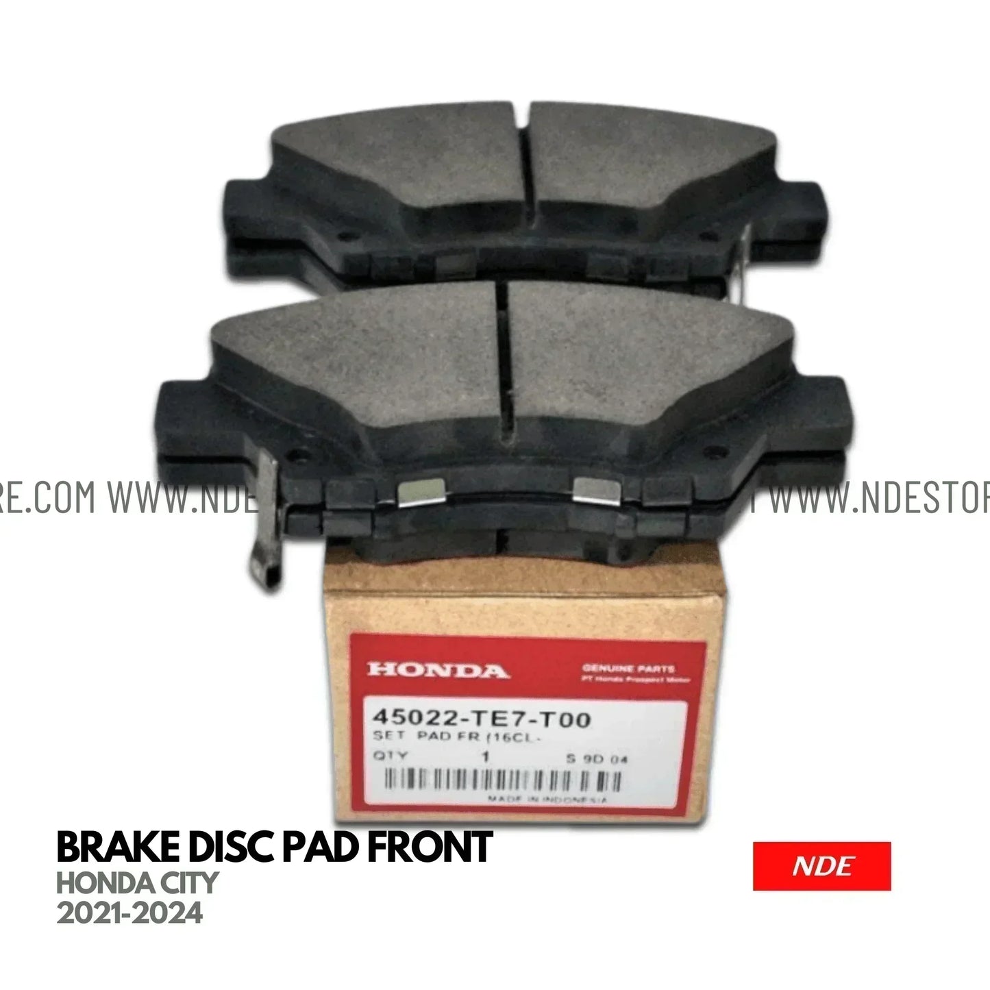 BRAKE DISC PAD SET FRONT GENUINE FOR HONDA CITY (2021-2025) - ndestore.com