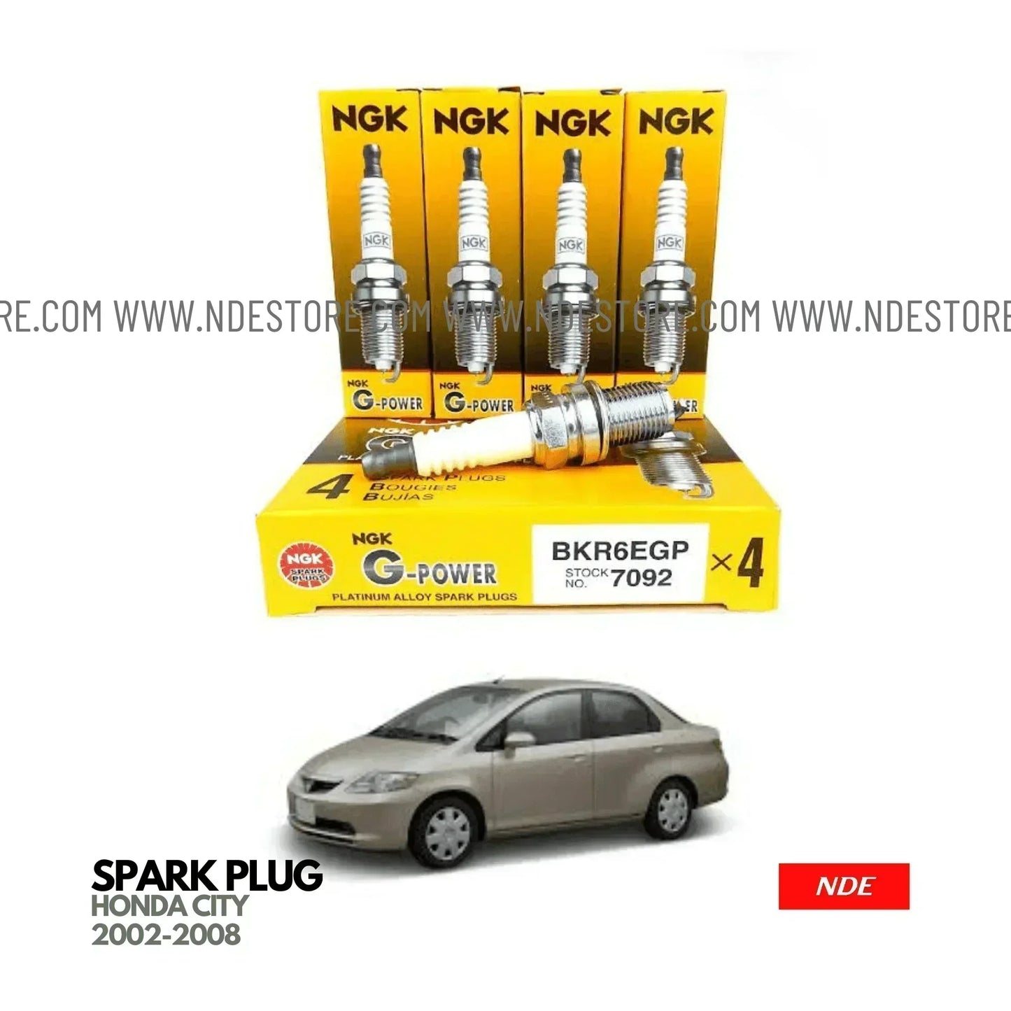 SPARK PLUG NGK G POWER FOR HONDA CITY (2002-2008) - ndestore.com
