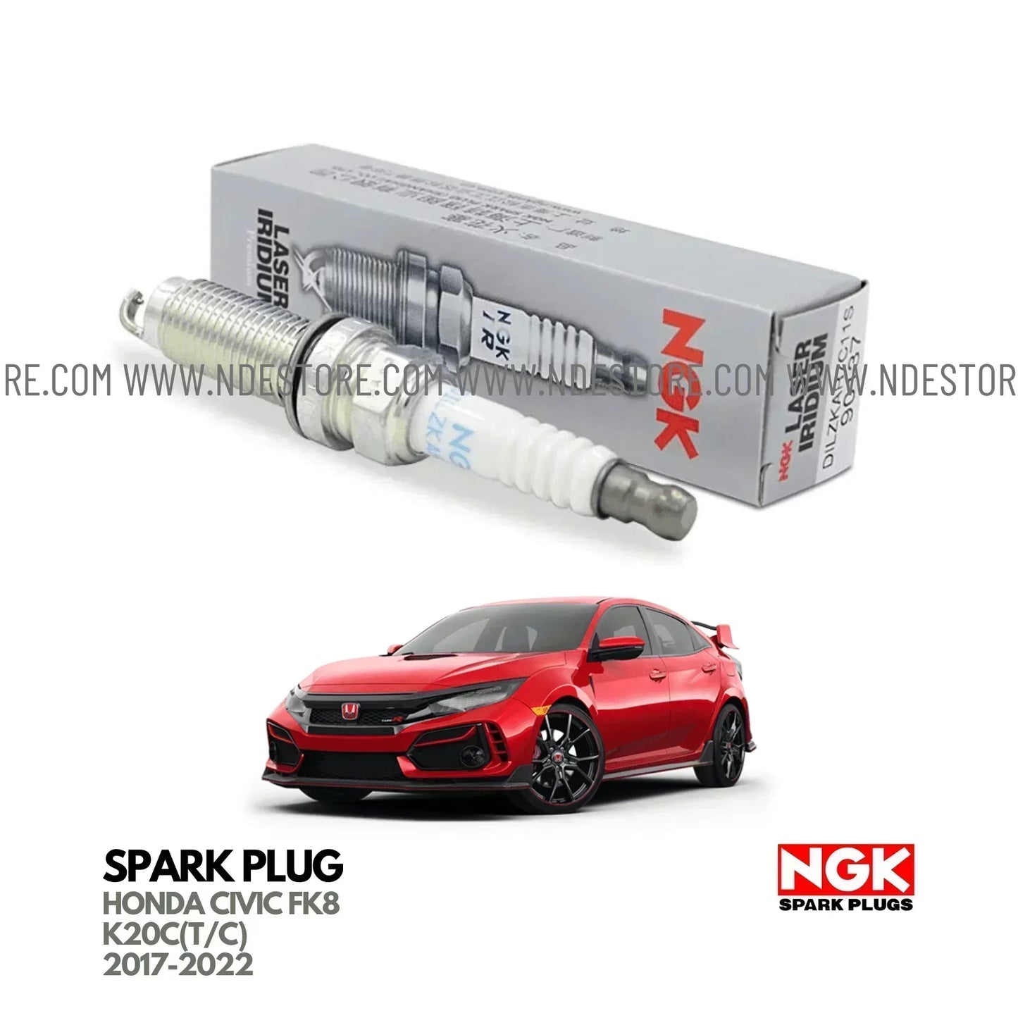 SPARK PLUG NGK LASER IRIDIUM FOR HONDA CIVIC FK8 - ndestore.com