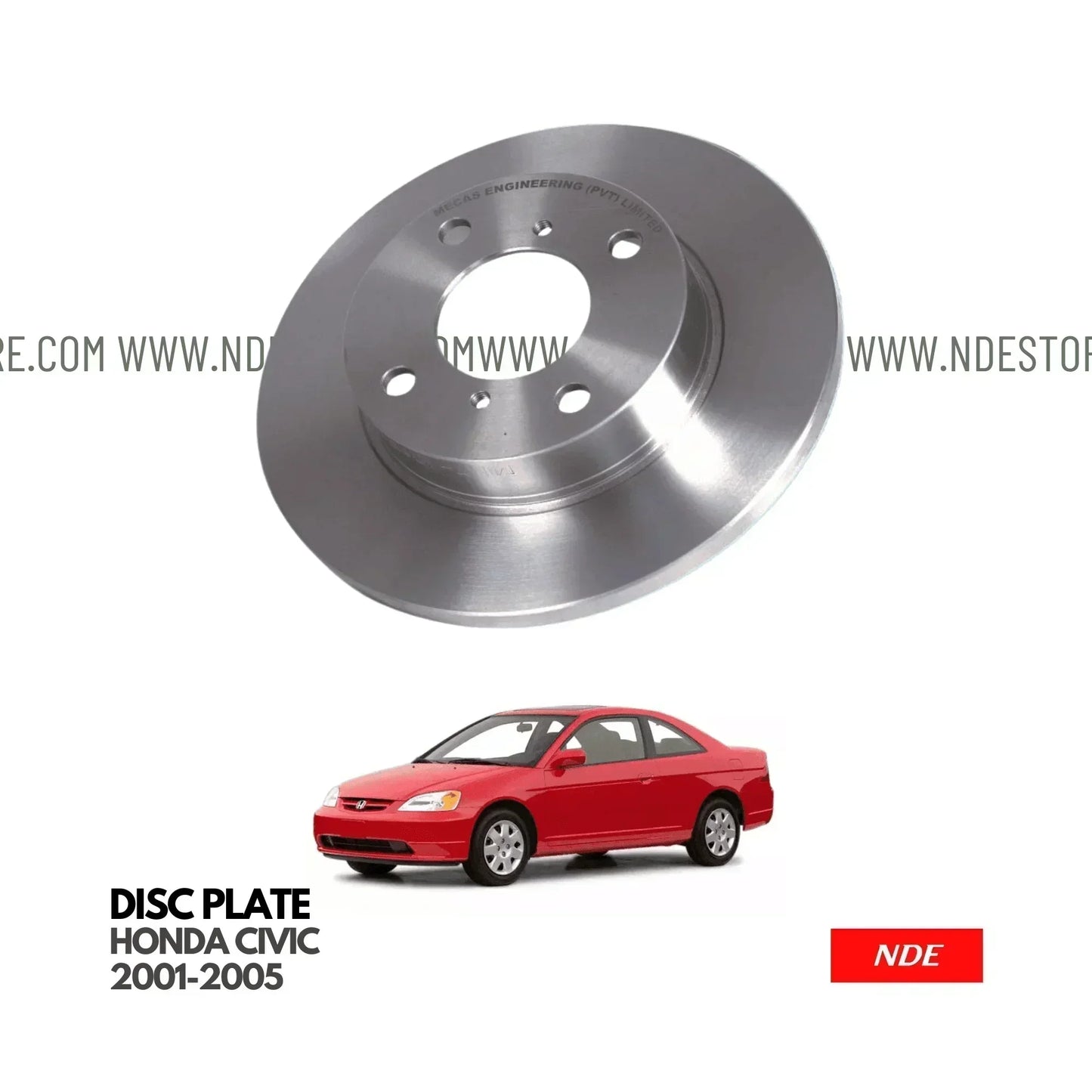 BRAKE DISC ROTOR FRONT FOR HONDA CIVIC (2001-2005) - ndestore.com