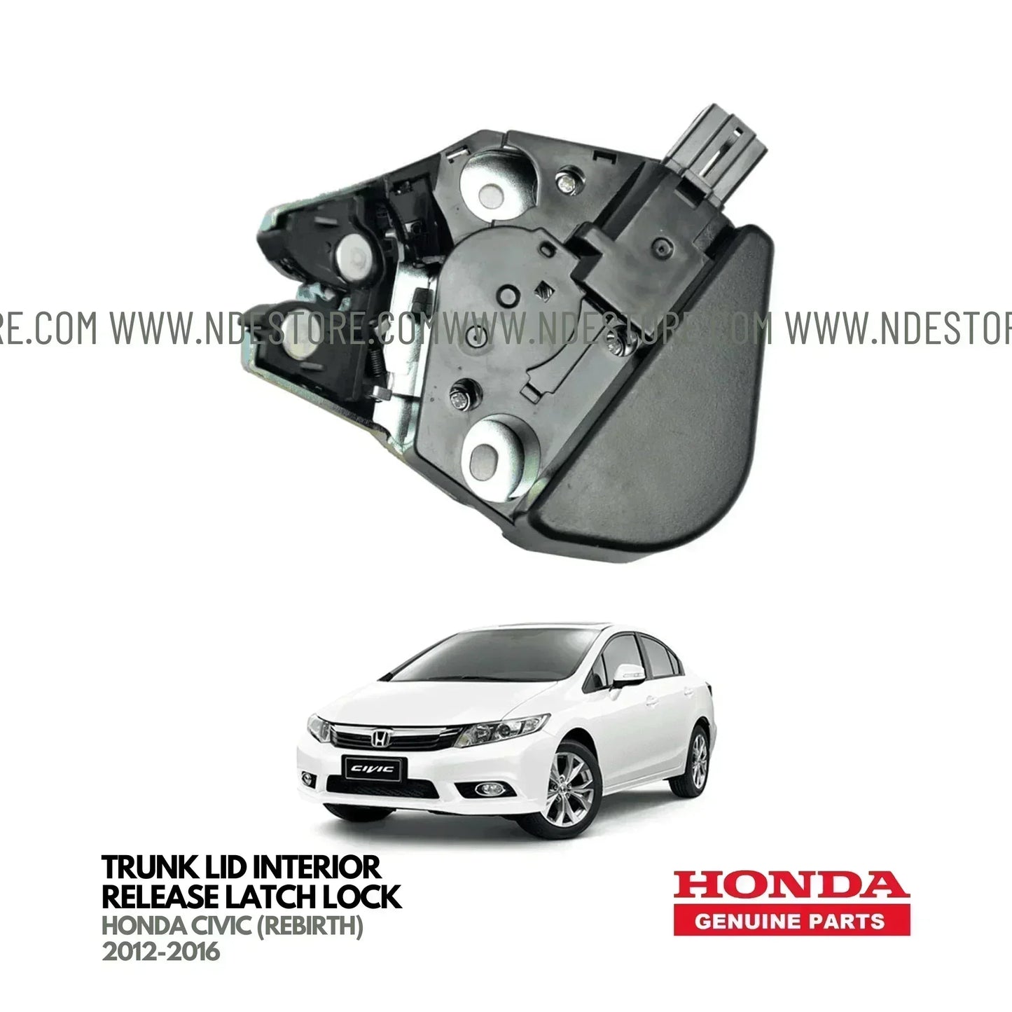 TRUNK LATCH LOCK GENUINE FOR HONDA CIVIC REBIRTH (2012-2016) - ndestore.com