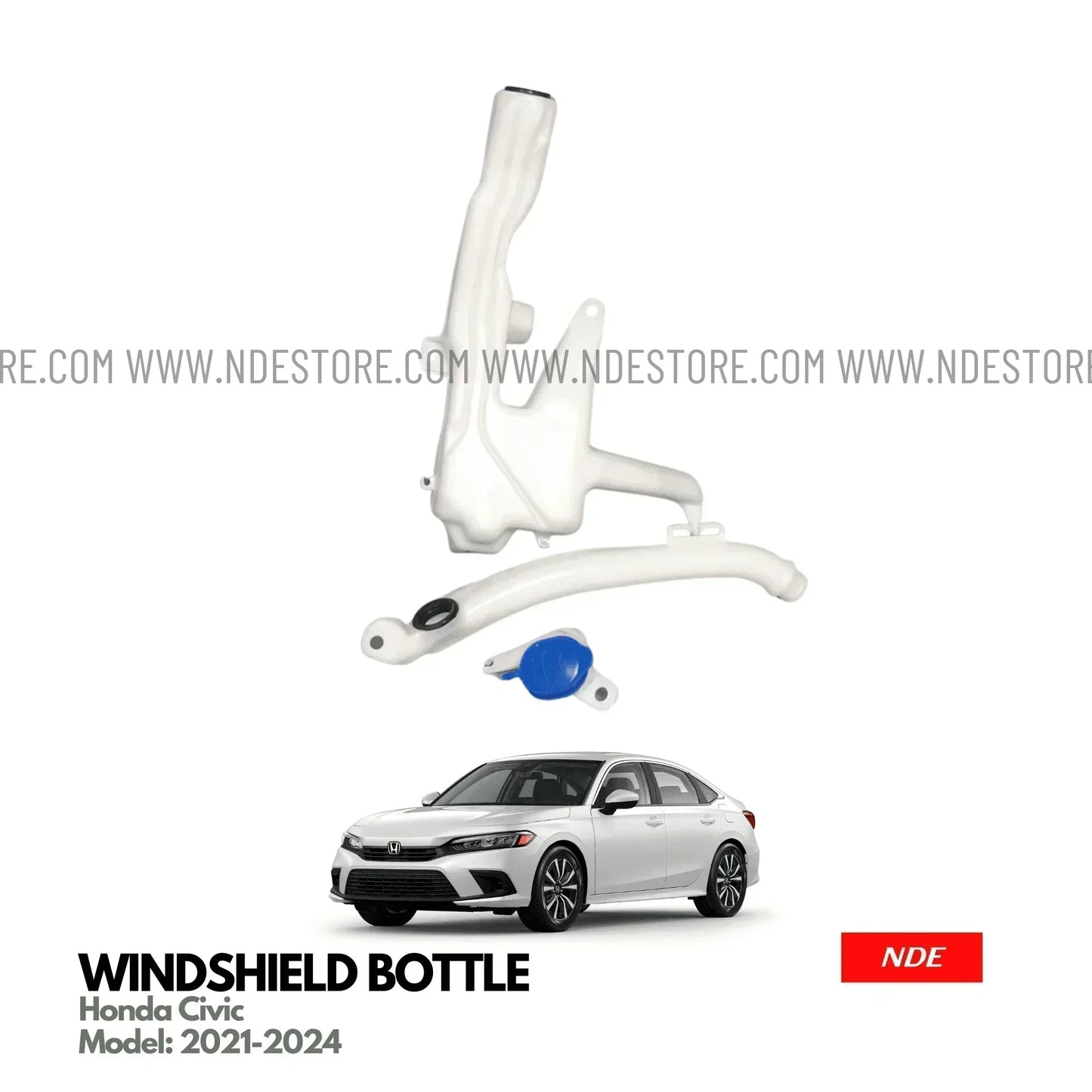 WINDSHIELD WASHER WIPER BOTTLE GENUINE FOR HONDA CIVIC (2021-2025) - ndestore.com