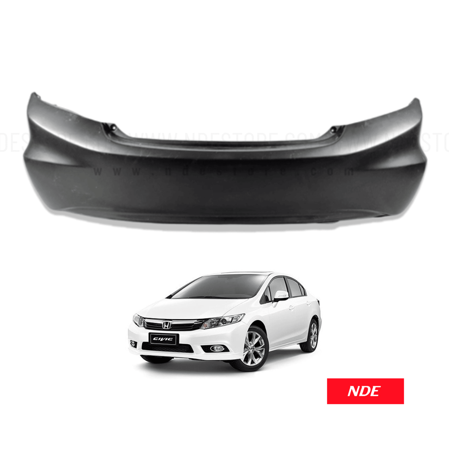BUMPER REAR FOR HONDA CIVIC (2012-2016) - ndestore.com