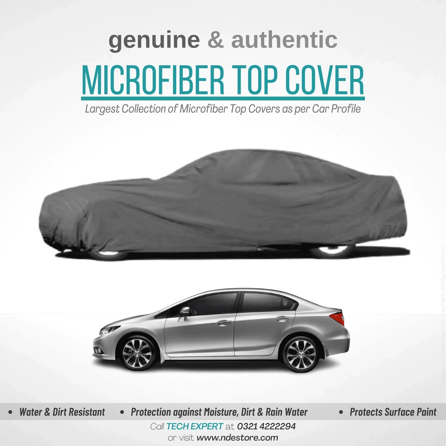 TOP COVER MICROFIBER FOR HONDA CIVIC (2006-2012) - ndestore.com