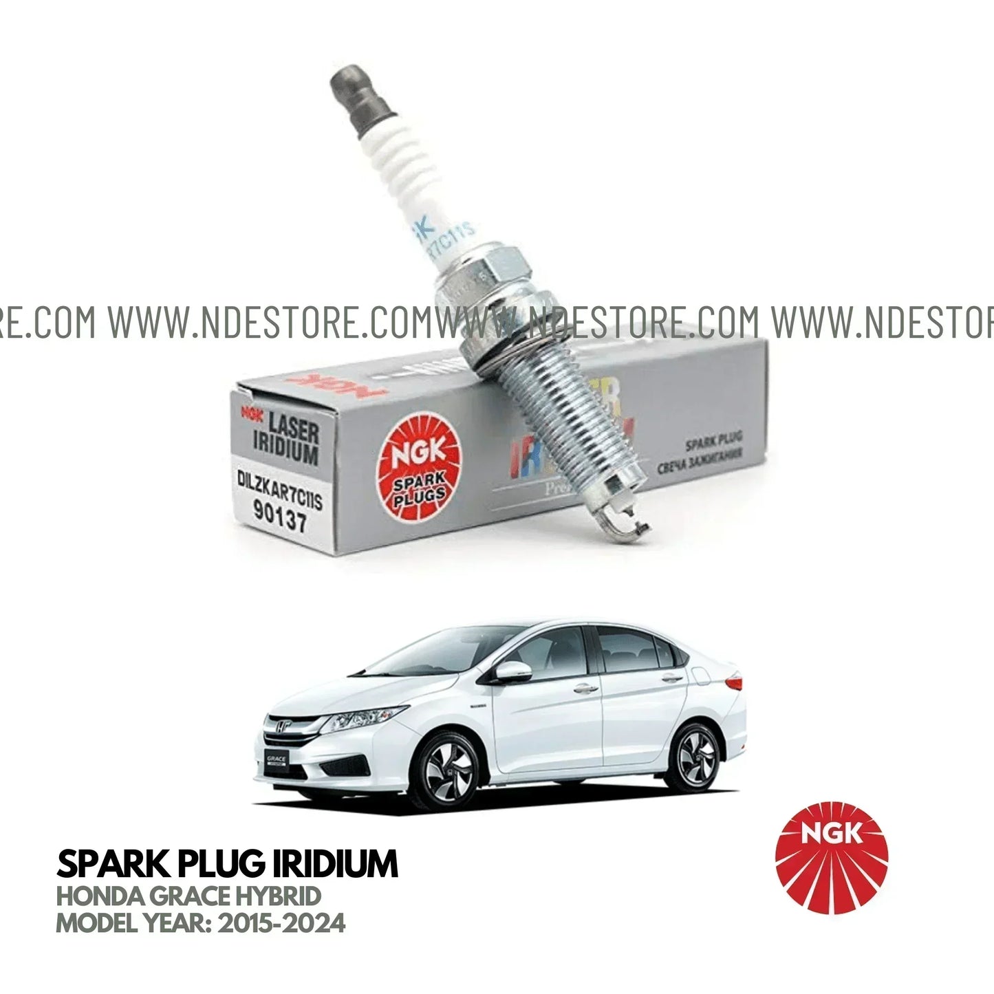 SPARK PLUG NGK LASER IRIDIUM FOR HONDA GRACE (ALL MODELS) - ndestore.com