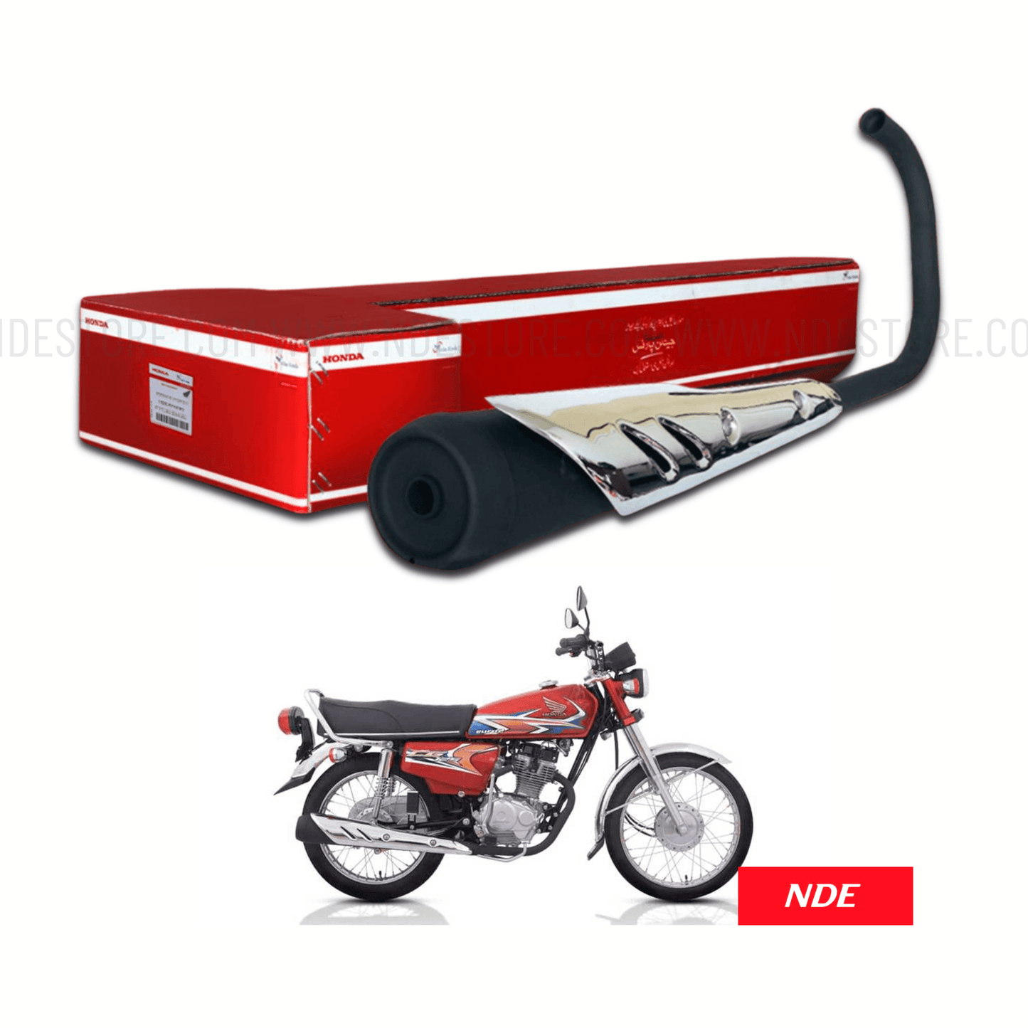 MUFFLER EXHAUST SILENCER FOR HONDA CG125 (2013-2025) - ndestore.com