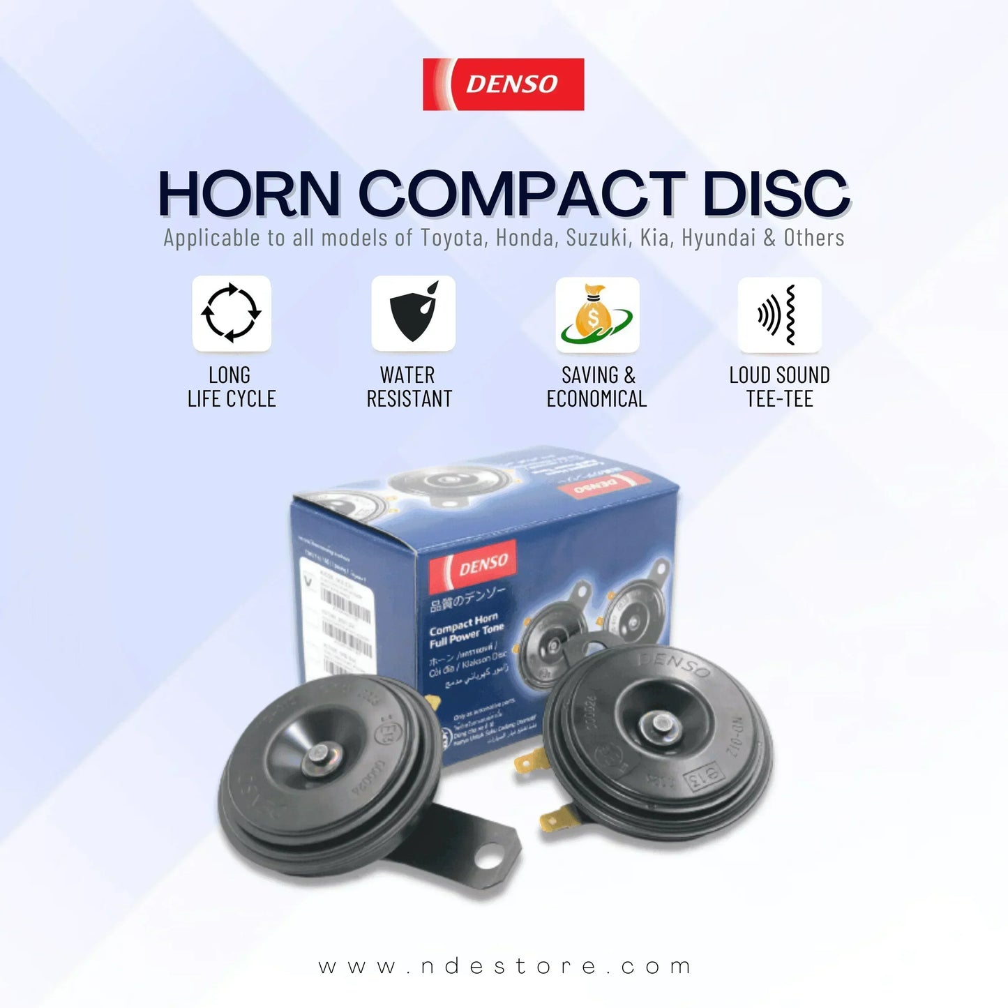 HORN COMPACT DISC DENSO SET - ndestore.com