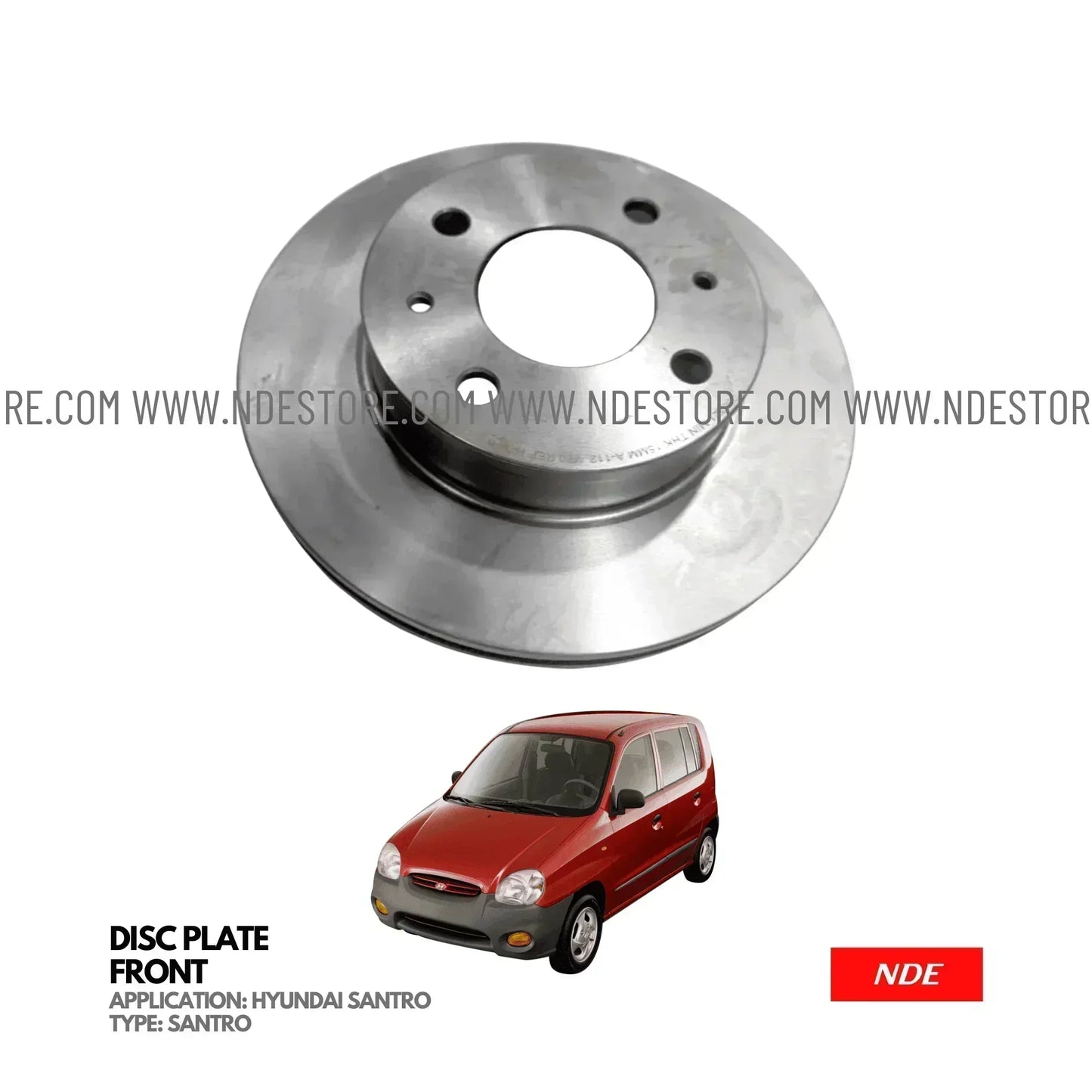 BRAKE DISC ROTOR FRONT FOR HYUNDAI SANTRO PLUS (DOT OE) - ndestore.com