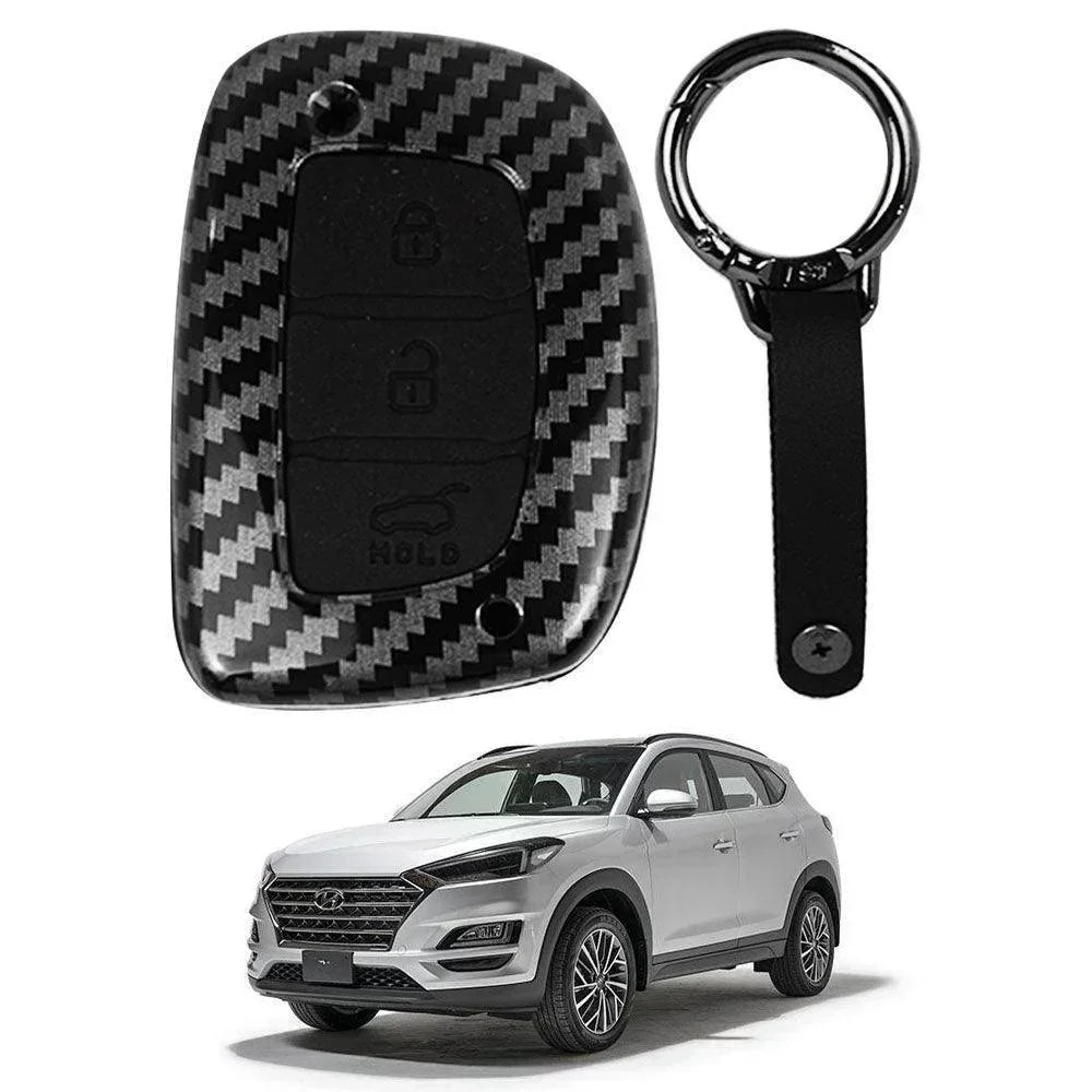 KEY COVER CARBON FIBER STYLE FOR HYUNDAI TUCSON - ndestore.com