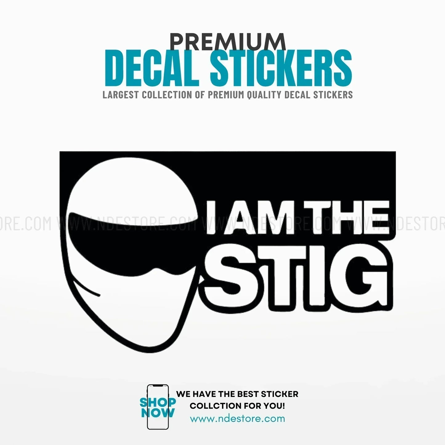 STICKER I AM STIG - ndestore.com