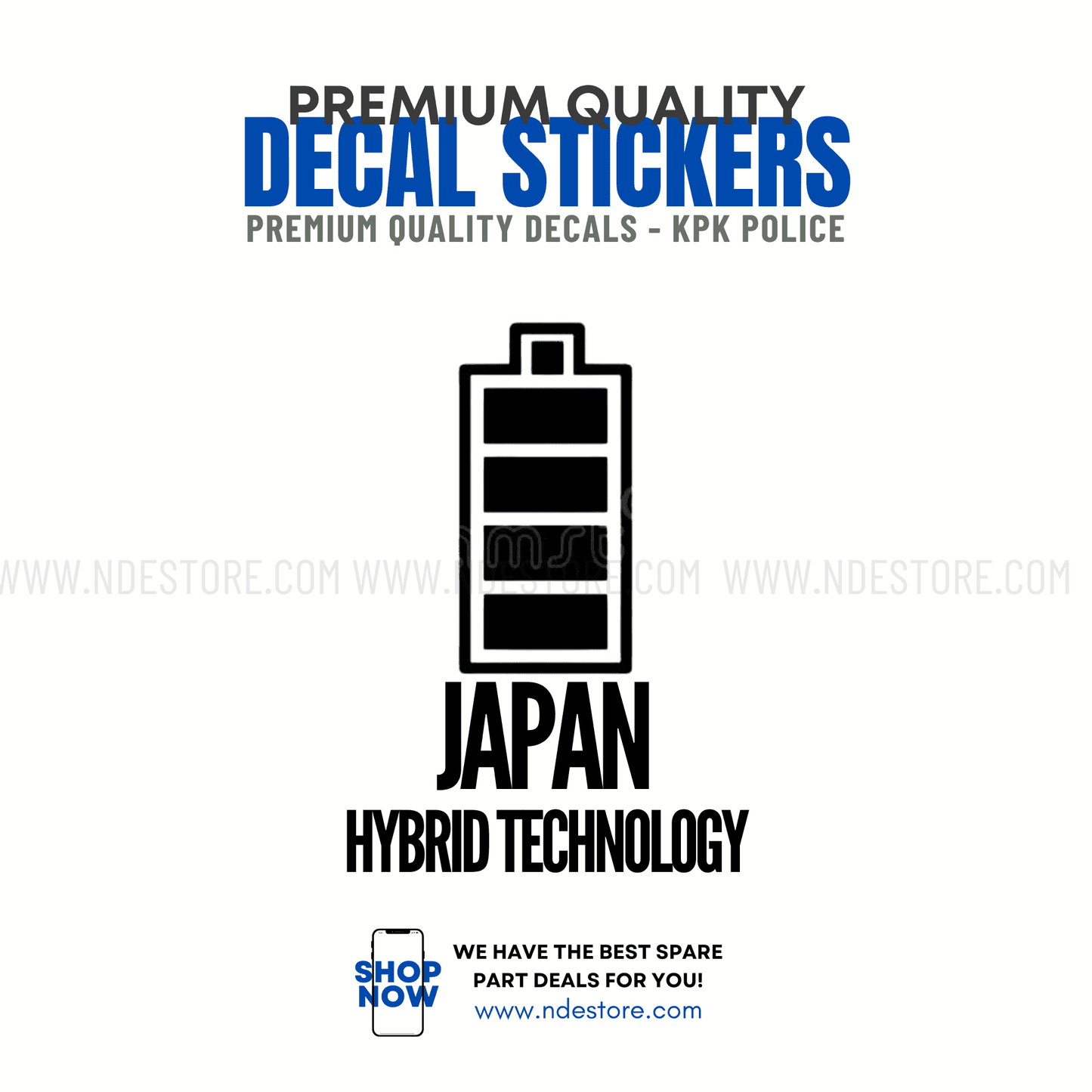 STICKER JAPAN HYBRID TECHNOLOGY - ndestore.com