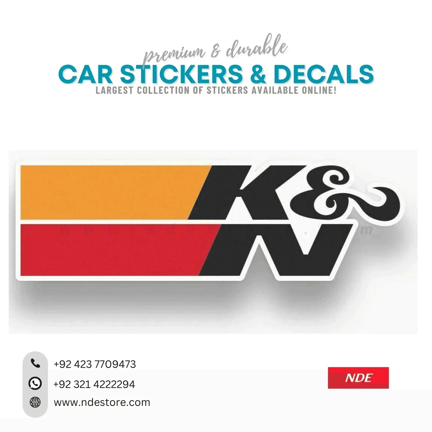STICKER K&N (K008) - ndestore.com