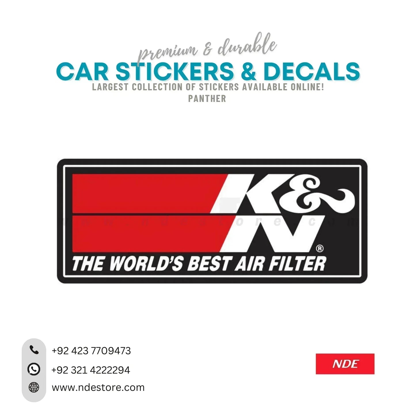 STICKER K&N (K006) - ndestore.com