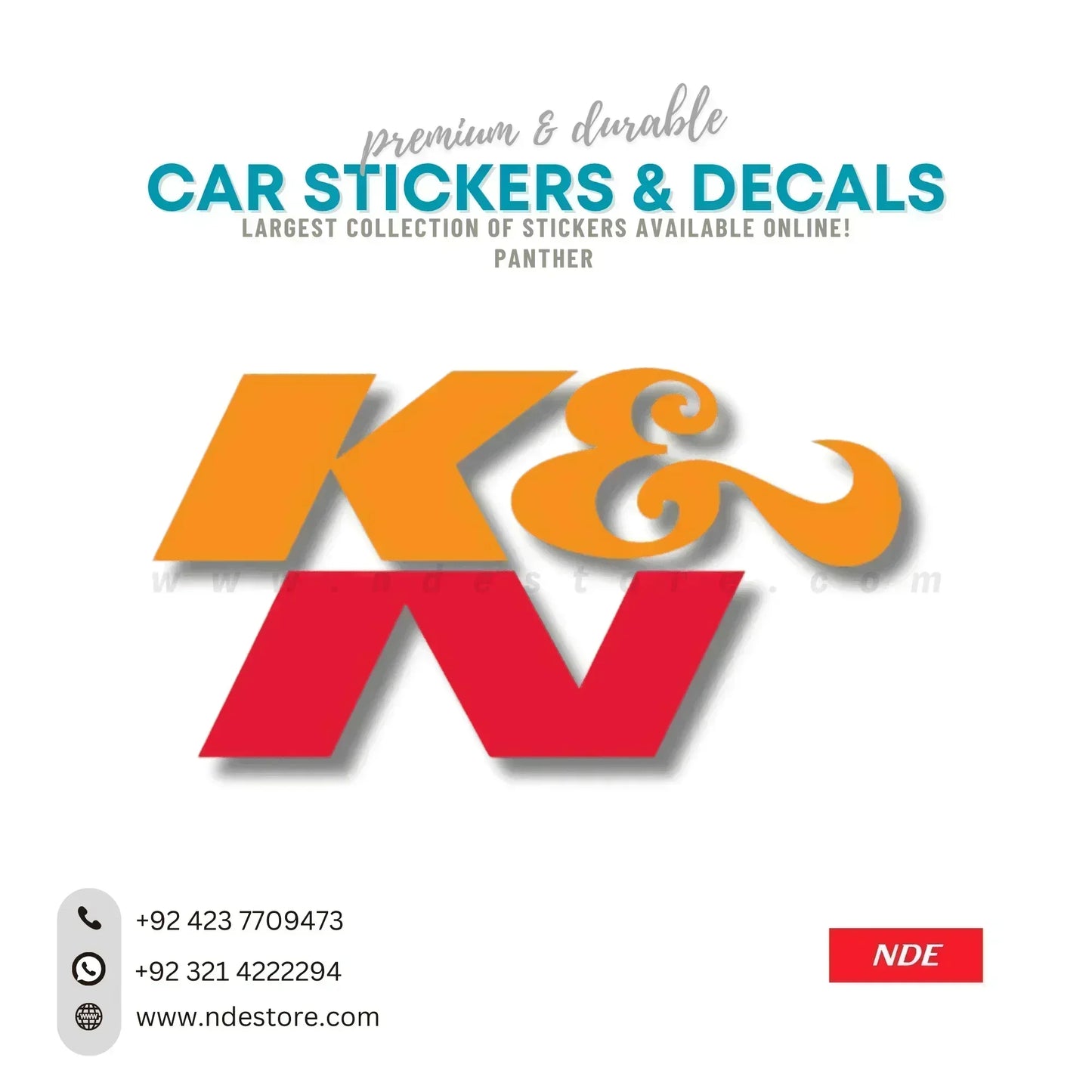 STICKER K&N (K012) - ndestore.com