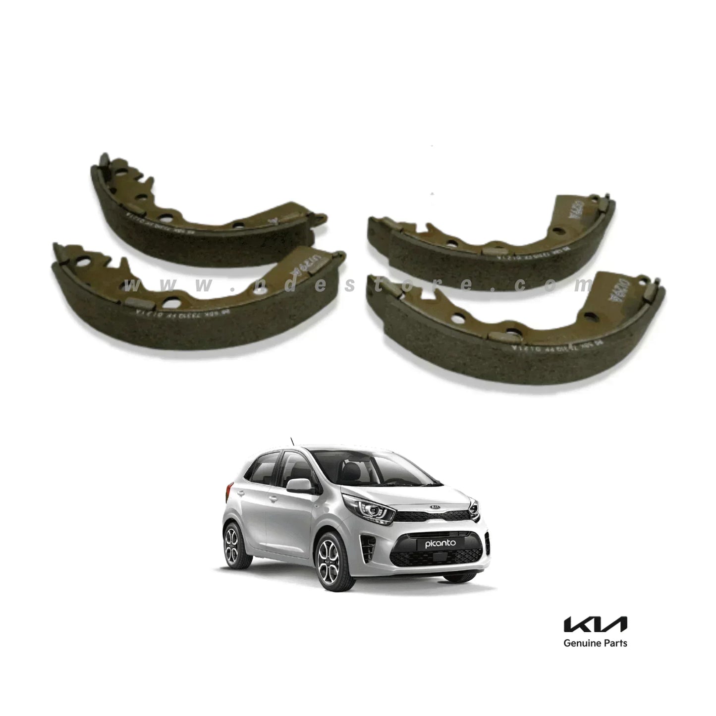 BRAKE SHOE KIT REAR GENUINE FOR KIA PICANTO - ndestore.com