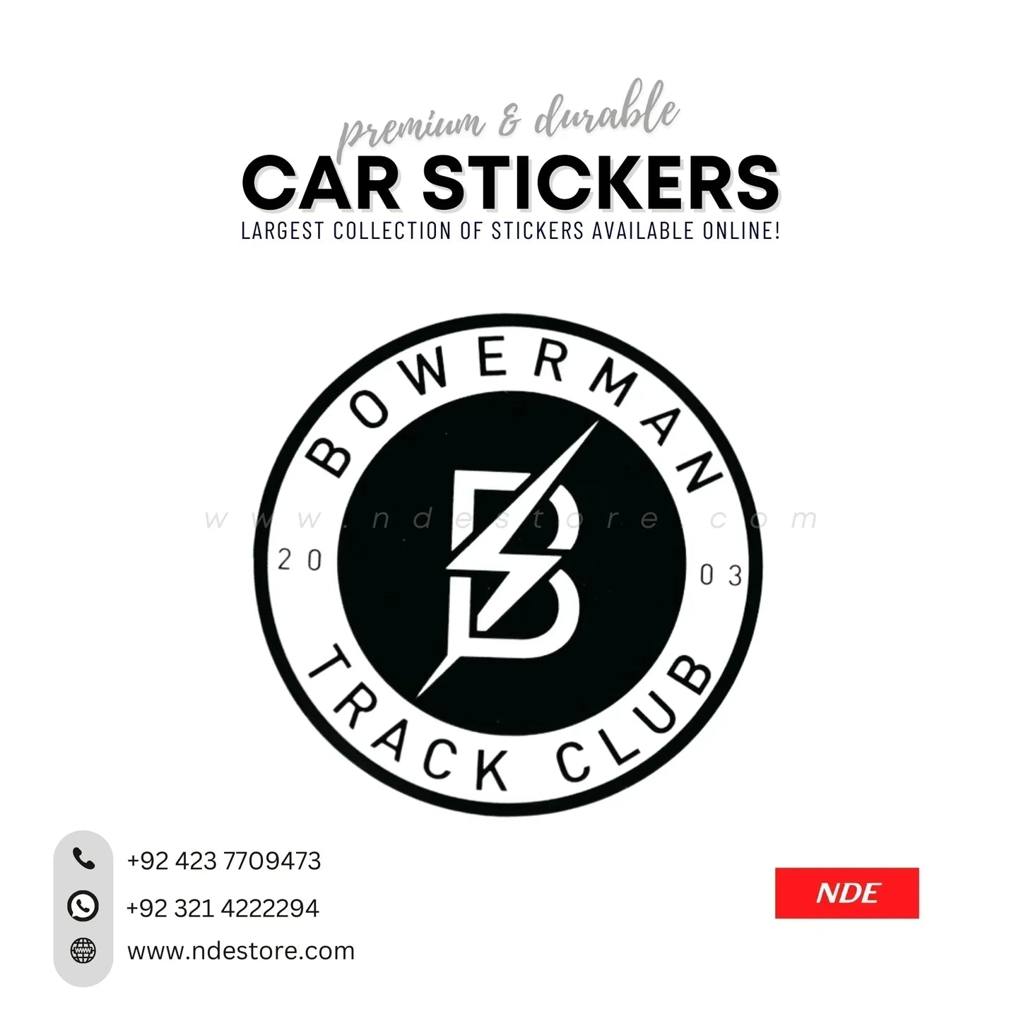 STICKER BOWERMAN TRACK CLUB (SKU 4222849) - ndestore.com