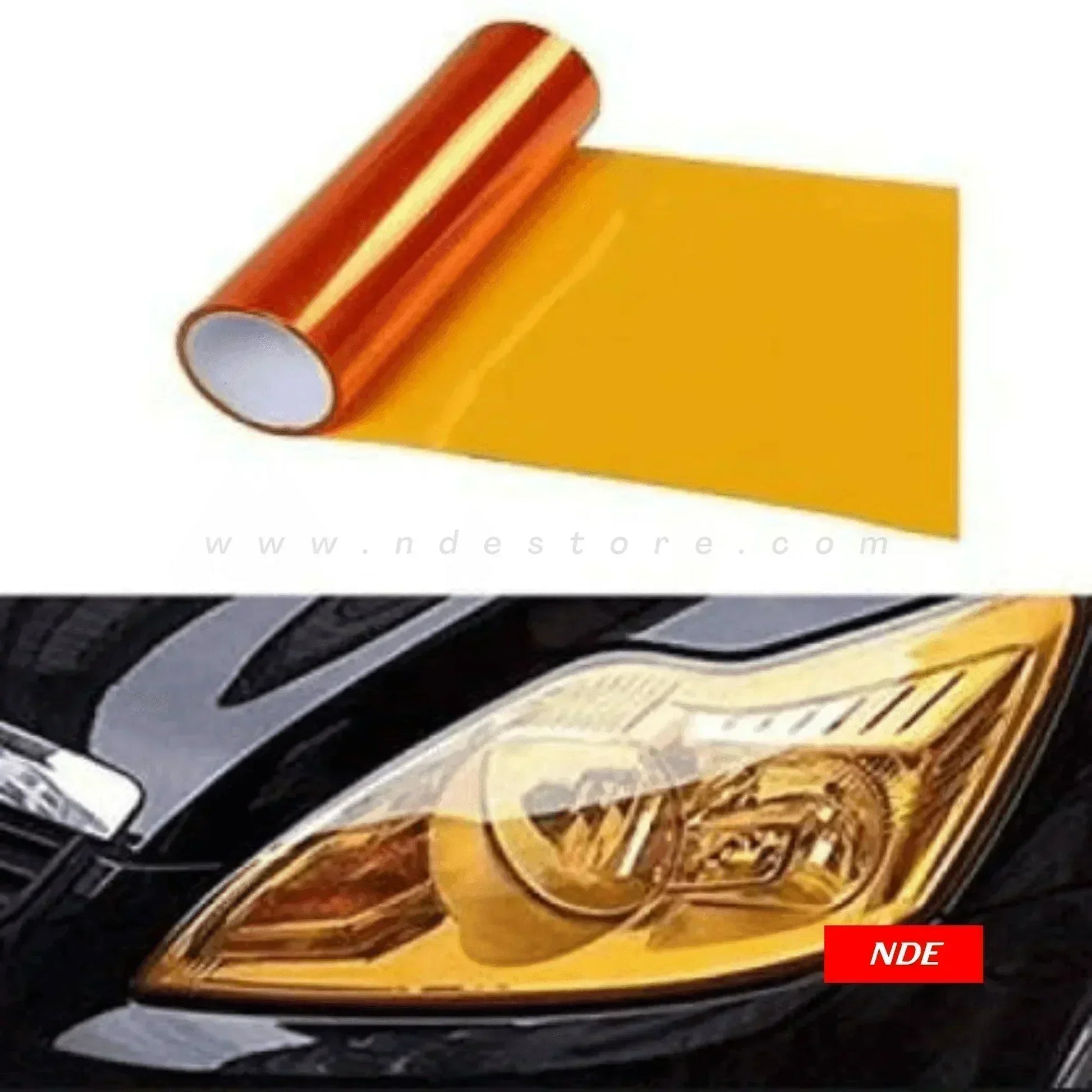 FOG LIGHT TINT YELLOW SHEET STICKER - ndestore.com