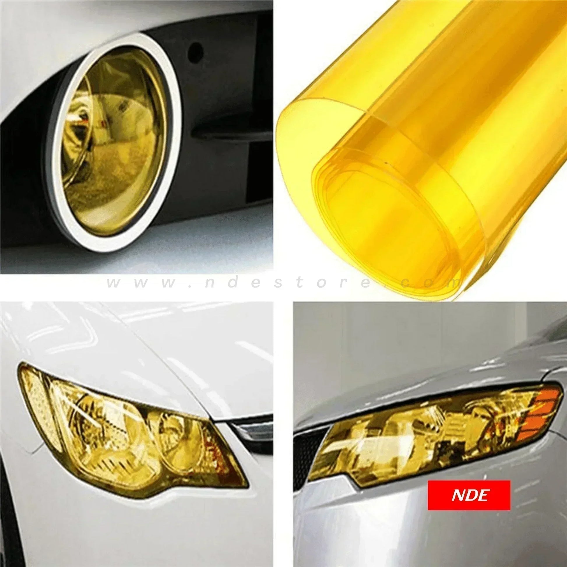 FOG LIGHT TINT YELLOW SHEET STICKER - ndestore.com