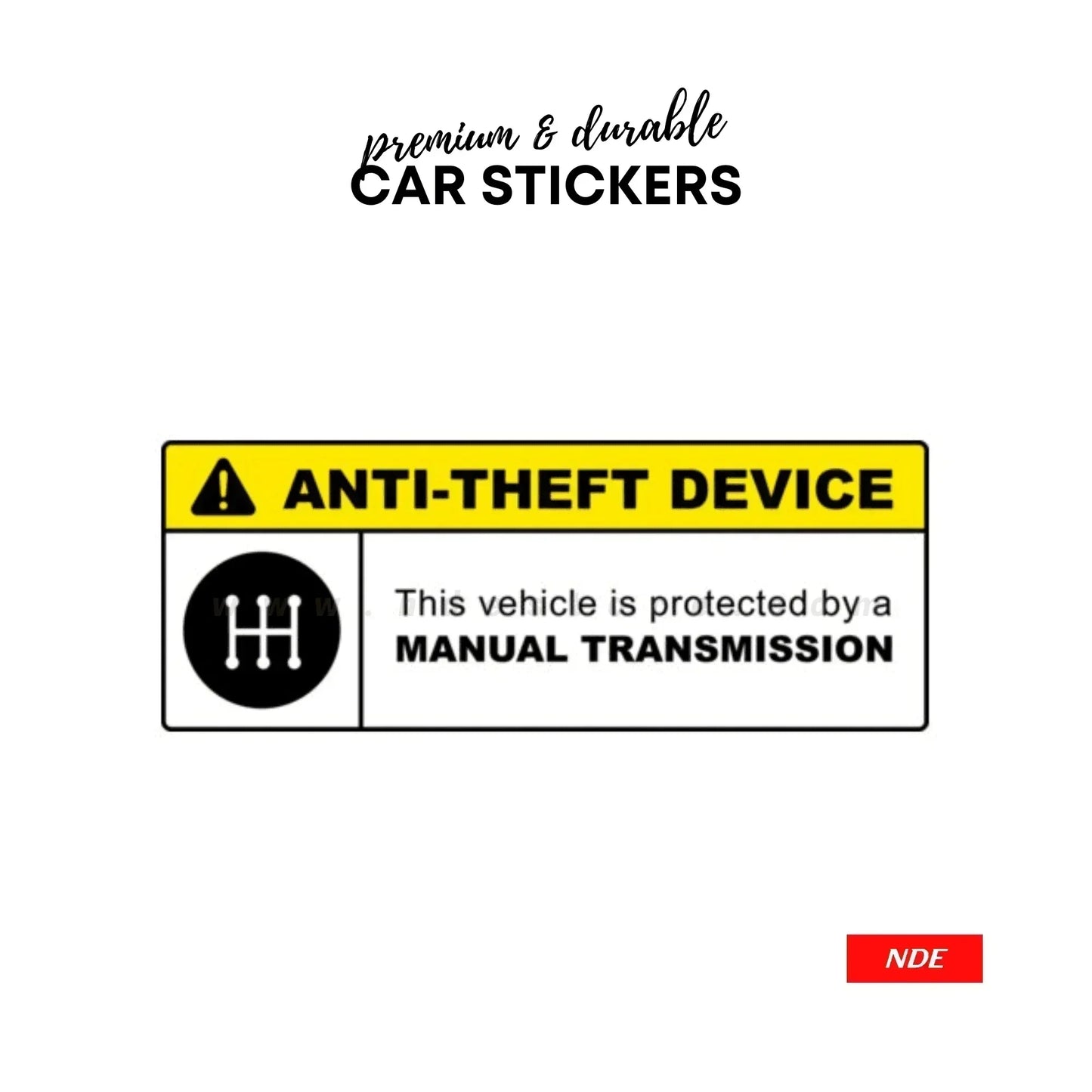 STICKER MANUAL TRANSMISSION STICK GEAR SERIES - ndestore.com