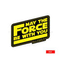 Stickers Repositionnables Star Wars May The Force | Déco Murale Facile, 100% Sans Abîmer Les Murs - 10