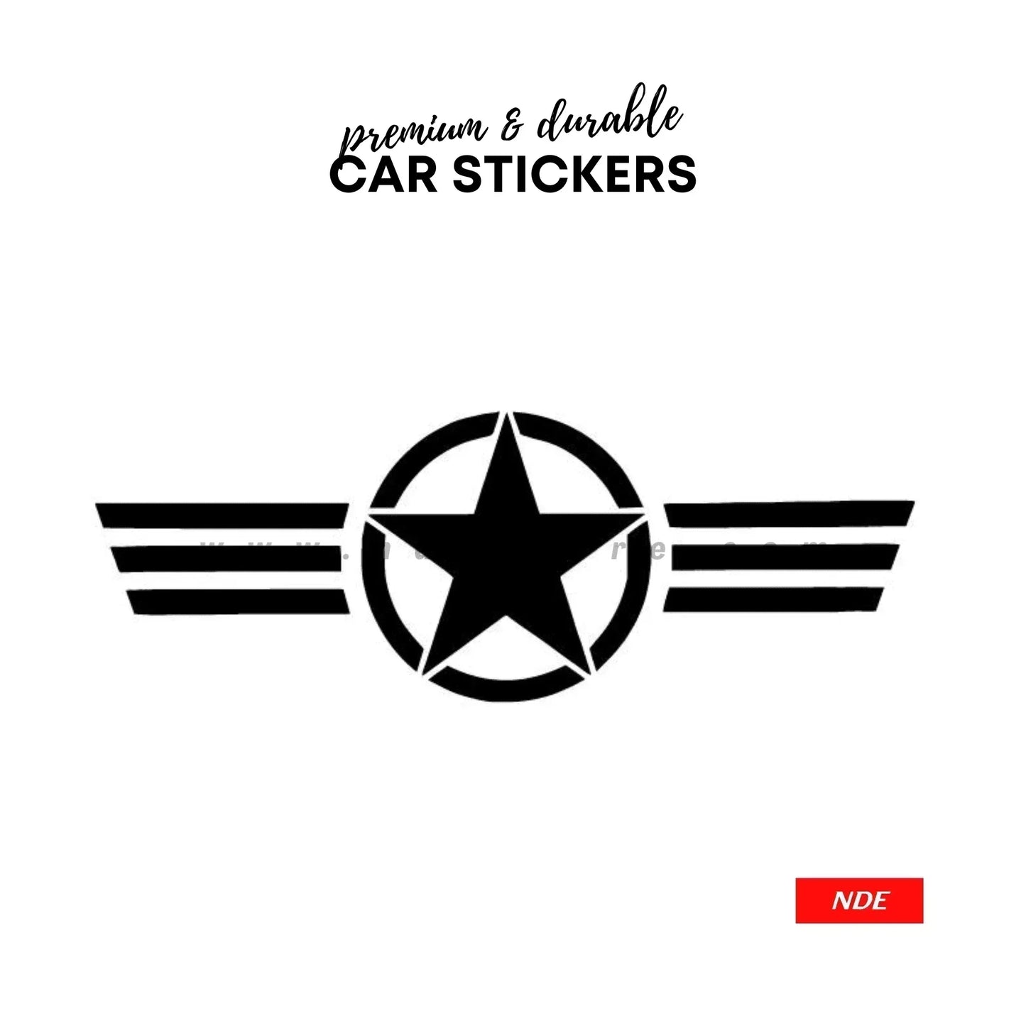 STICKER MILITARY STAR (M010) - ndestore.com