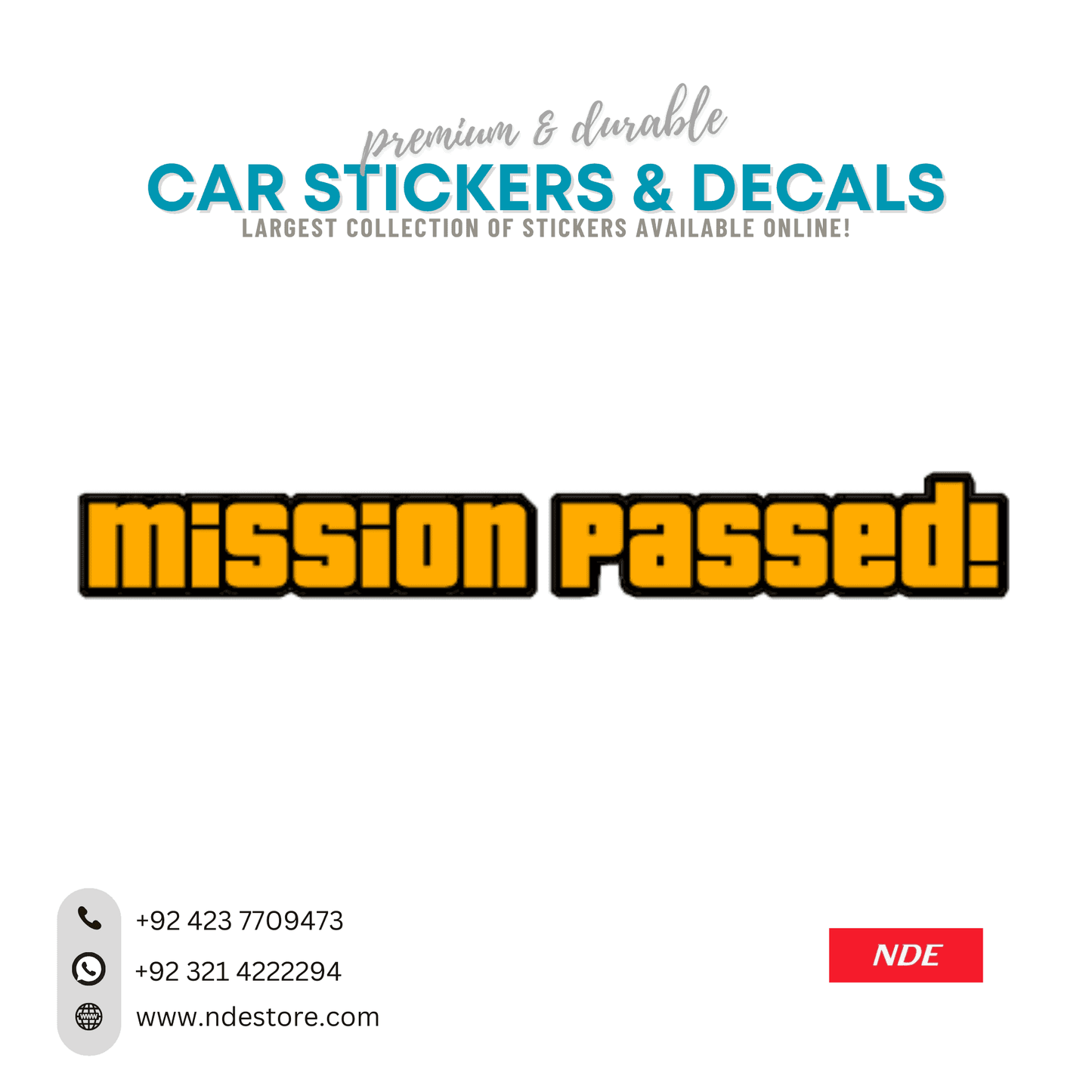 STICKER MISSION PASSED - ndestore.com