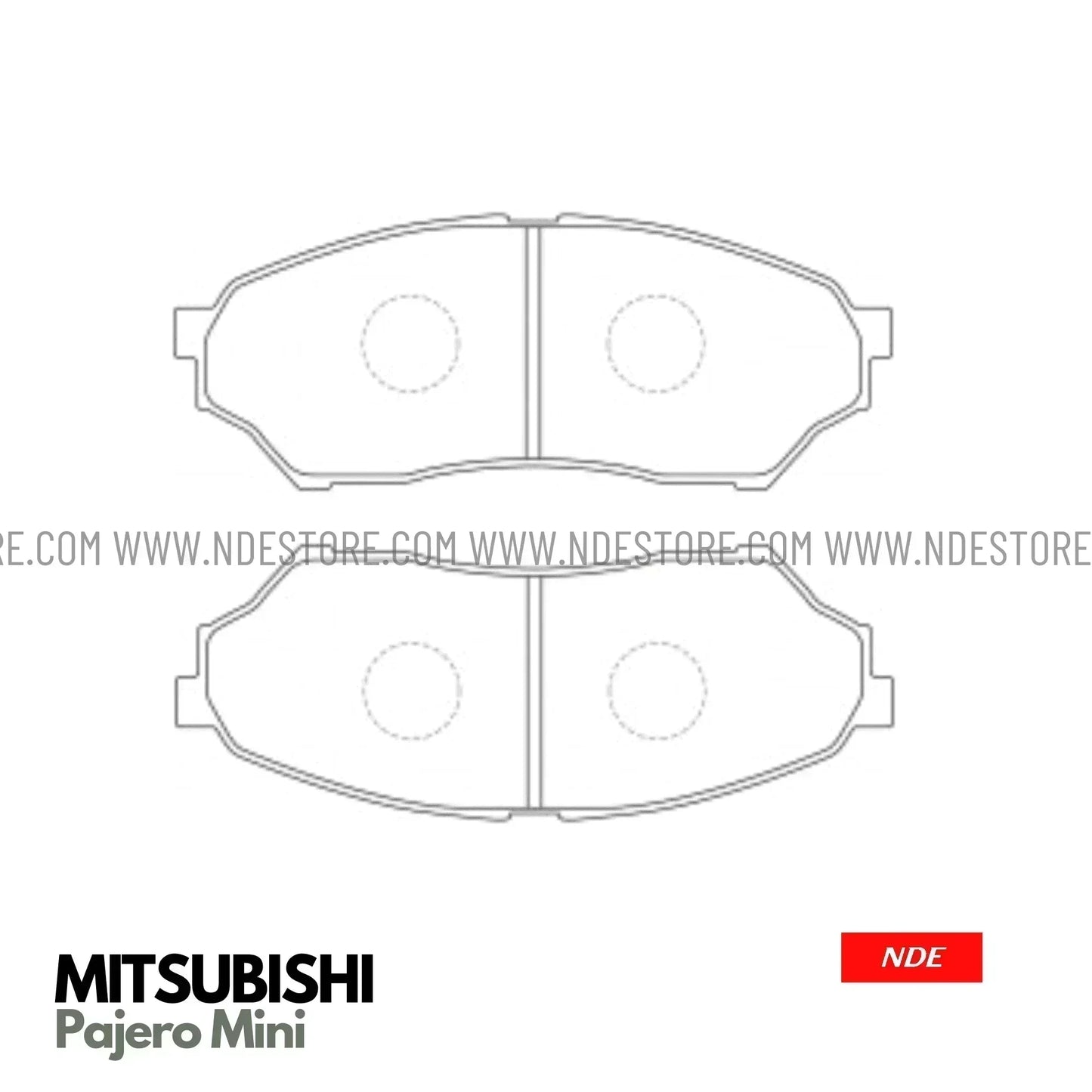 BRAKE DISC PAD SET FRONT MK JAPAN FOR MITSUBISHI PAJERO MIN - ndestore.com