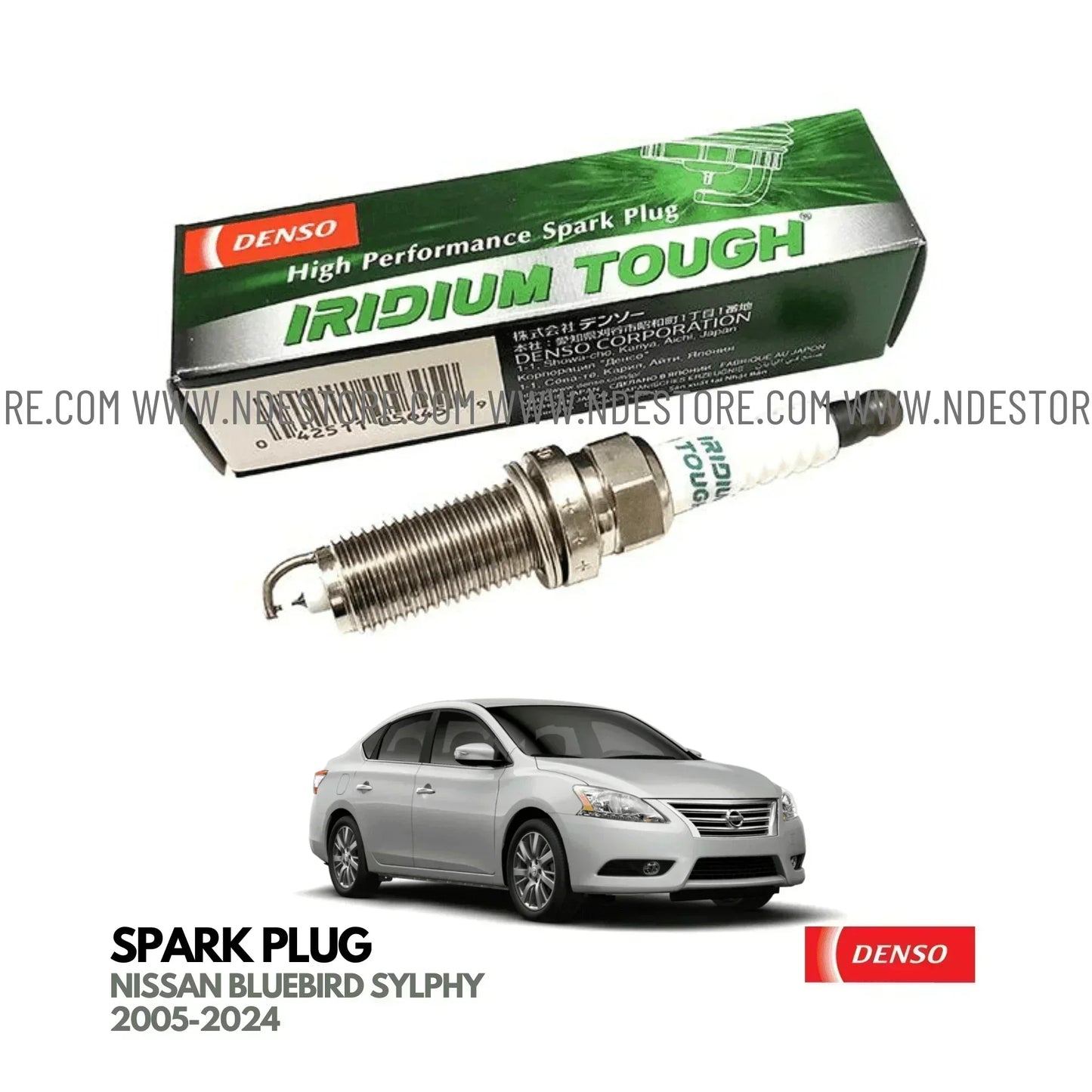 SPARK PLUG IRIDIUM DENSO FOR NISSAN BLUEBIRD SYLPHY (2005-2024) - ndestore.com