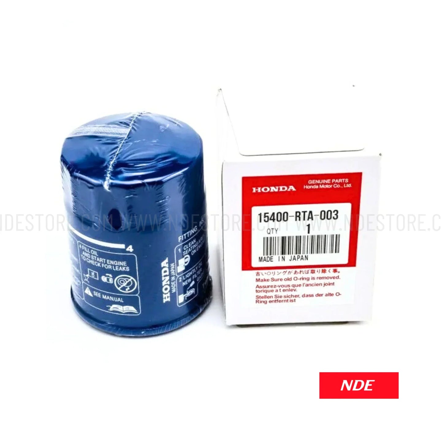 OIL FILTER GENUINE FOR HONDA FIT HYBRID SHUTTLE - ndestore.com