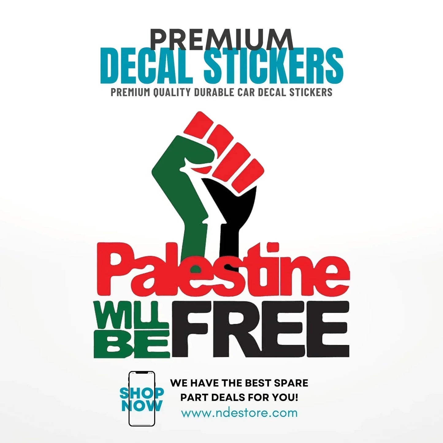 STICKER PALESTINE WILL BE FREE - ndestore.com