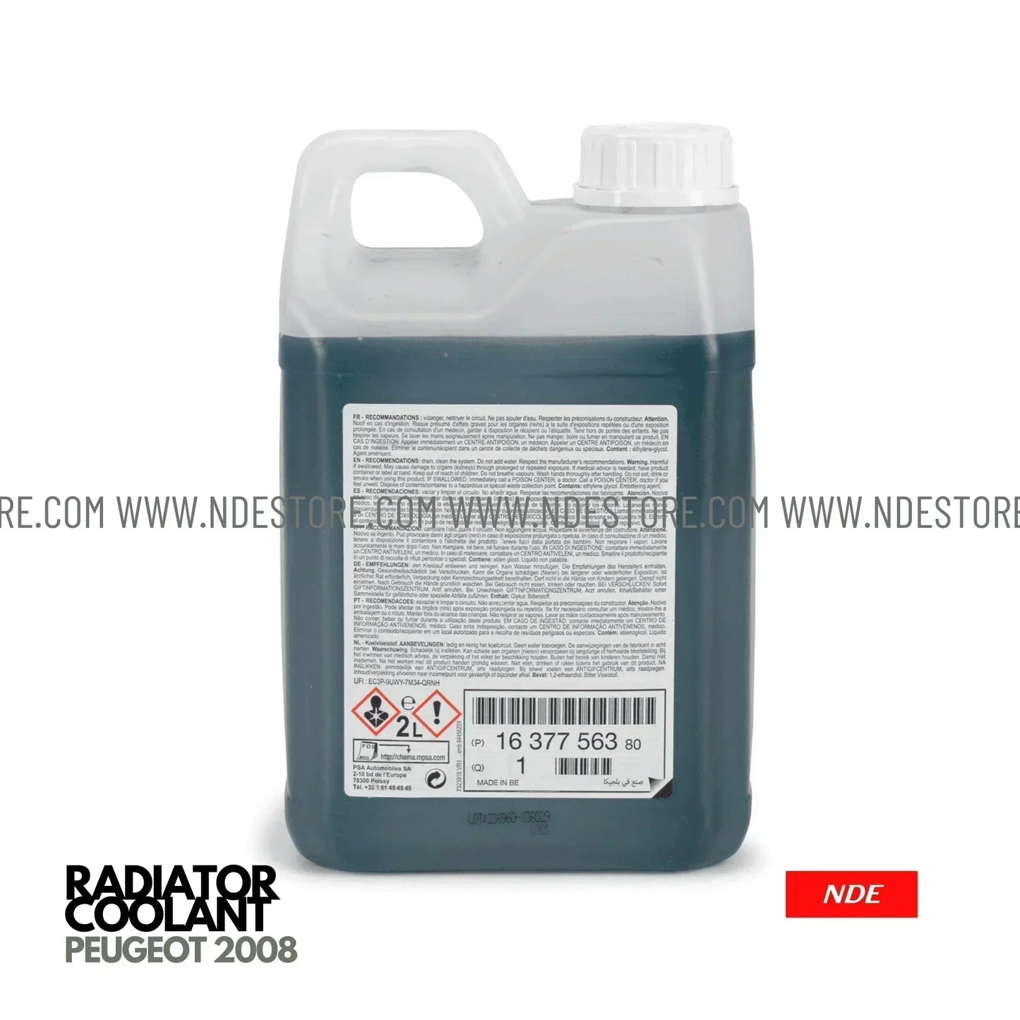 RADIATOR COOLANT GENUINE FOR PEUGEOT 2008 2L - ndestore.com