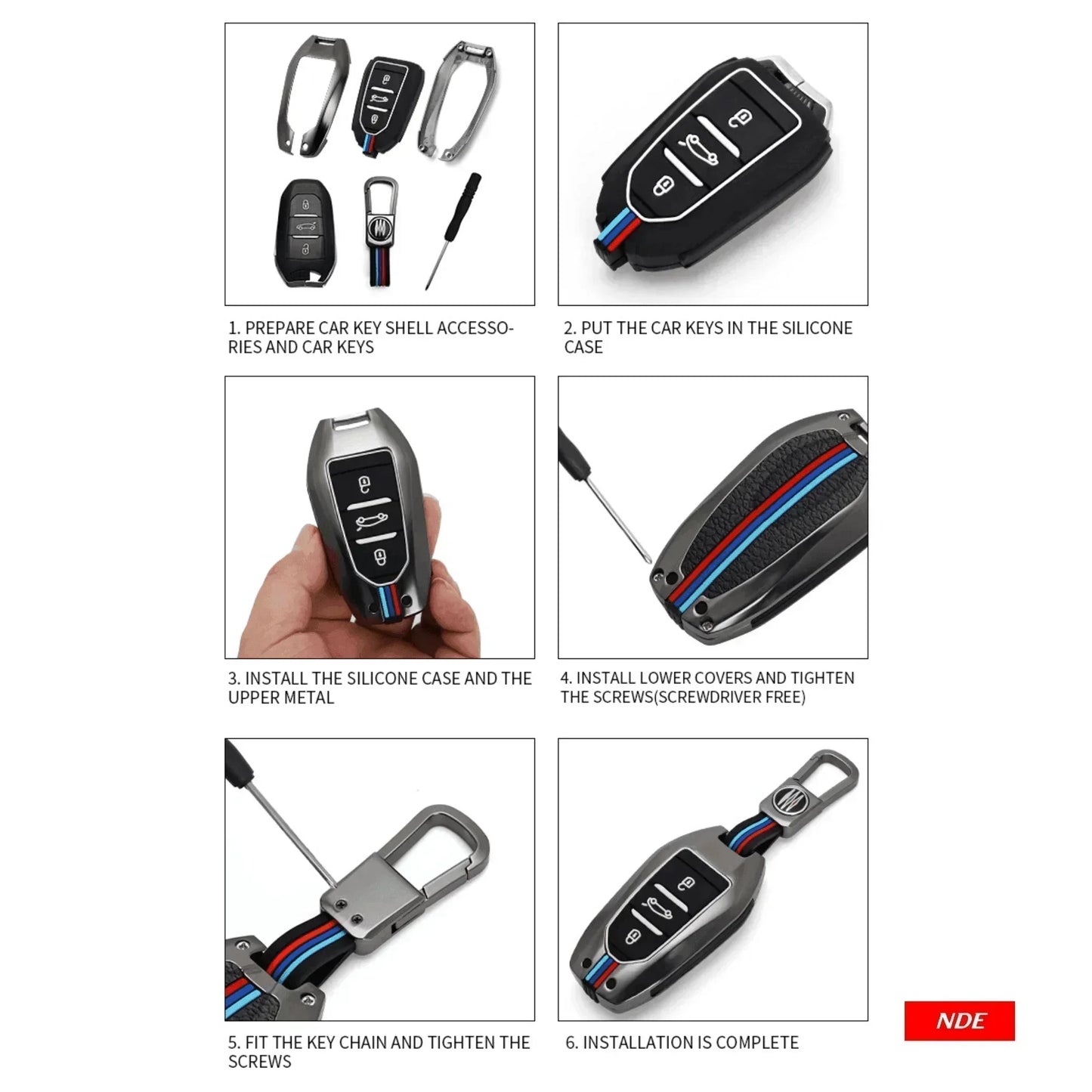 KEY REMOTE COVER METAL FOR HONDA CIVIC (2012-2016) - ndestore.com