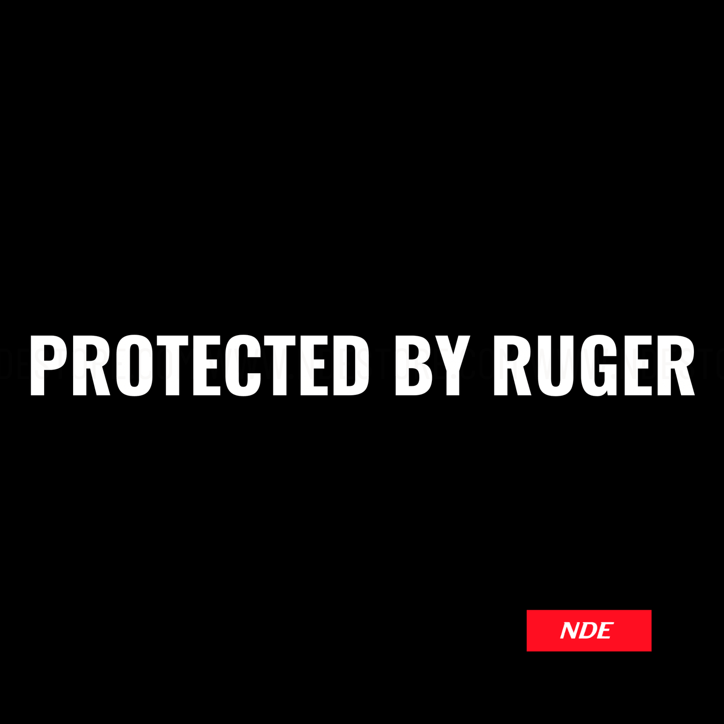 STICKER PROTECTED BY RUGER - ndestore.com