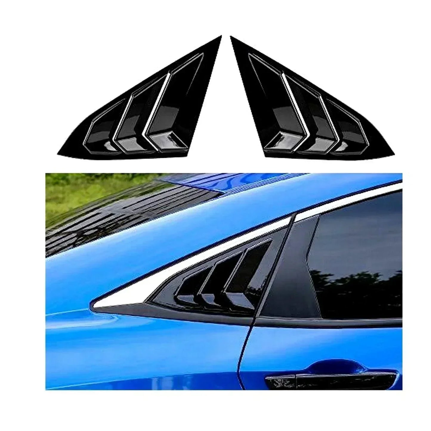 QUARTER GLASS LOUVERS FOR HONDA CIVIC (2016-2021) - ndestore.com