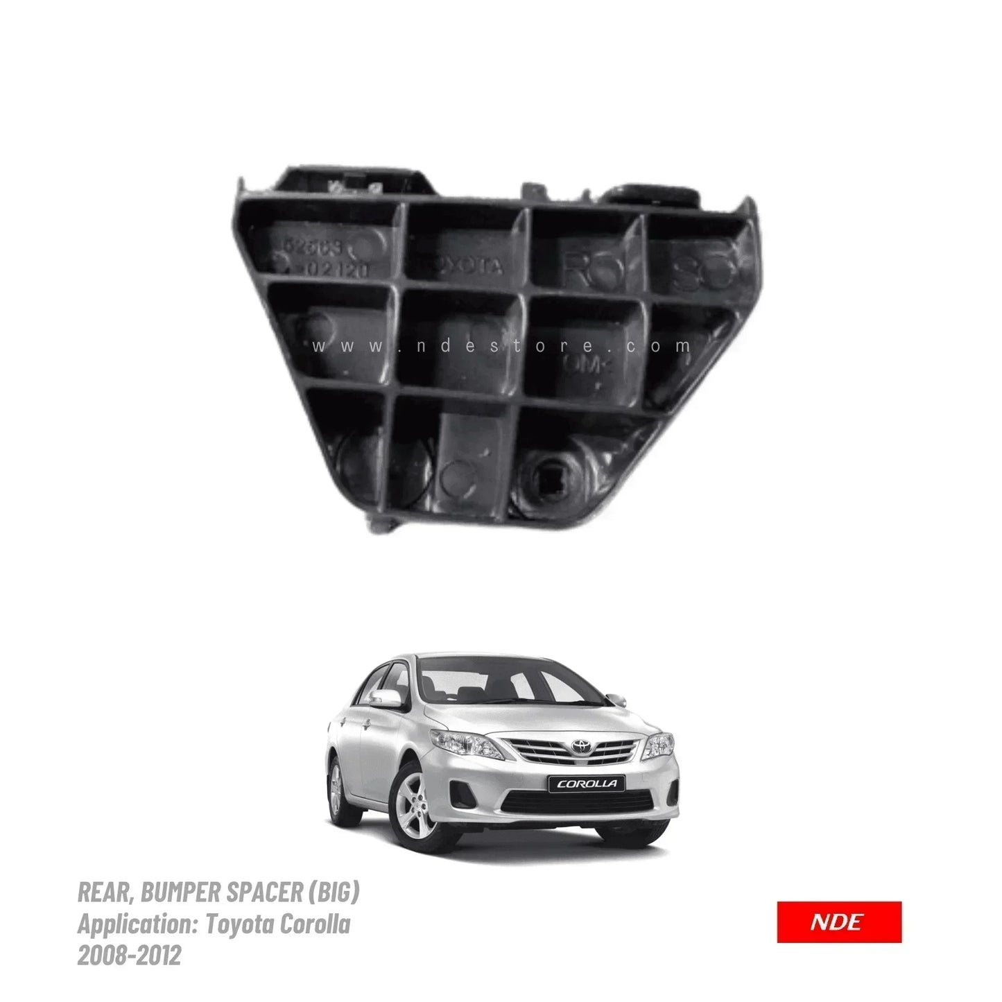 SPACER, BUMPER REAR FOR TOYOTA COROLLA (2008-2020) - ndestore.com