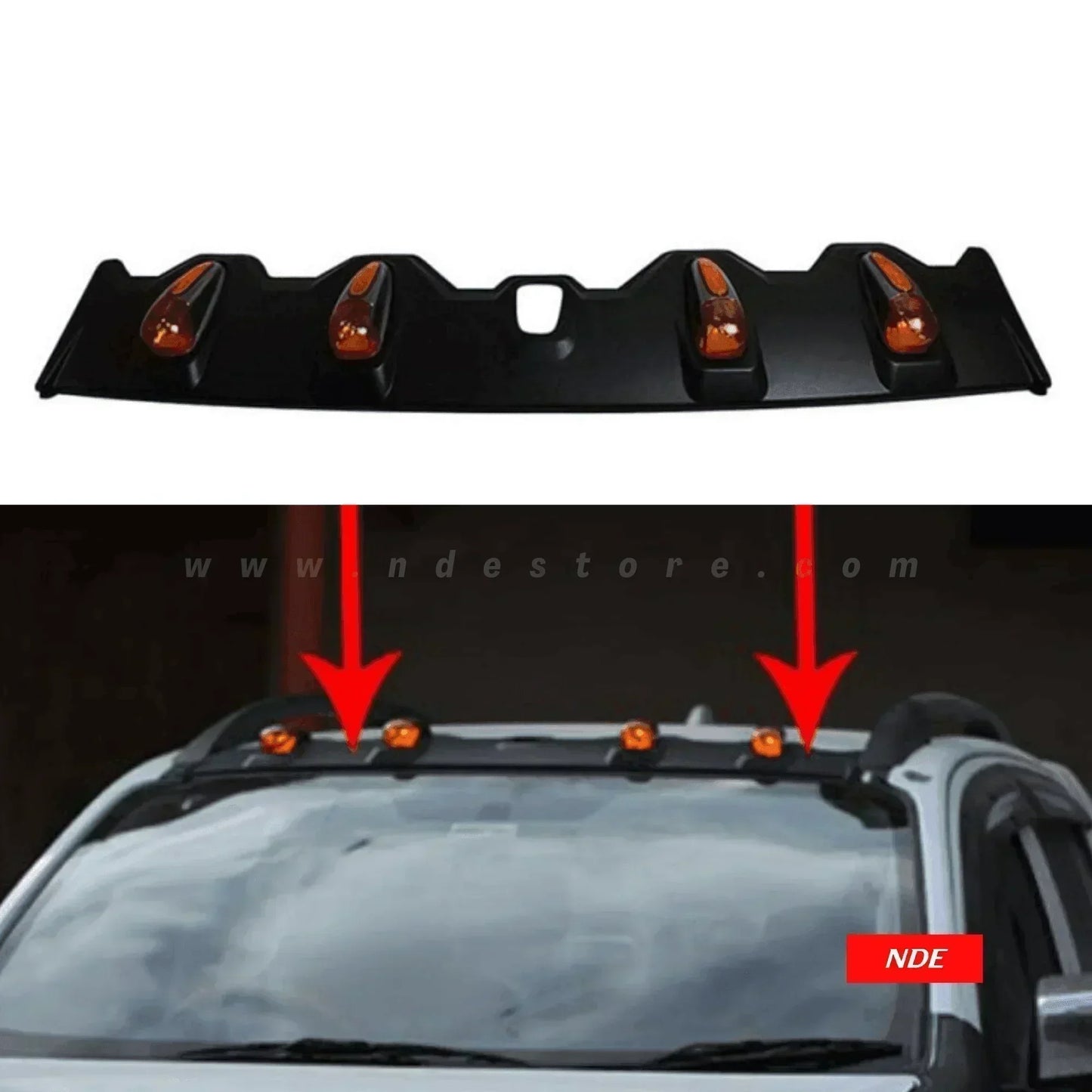 ROOF SPOILER LED FOR TOYOTA HILUX REVO - ndestore.com